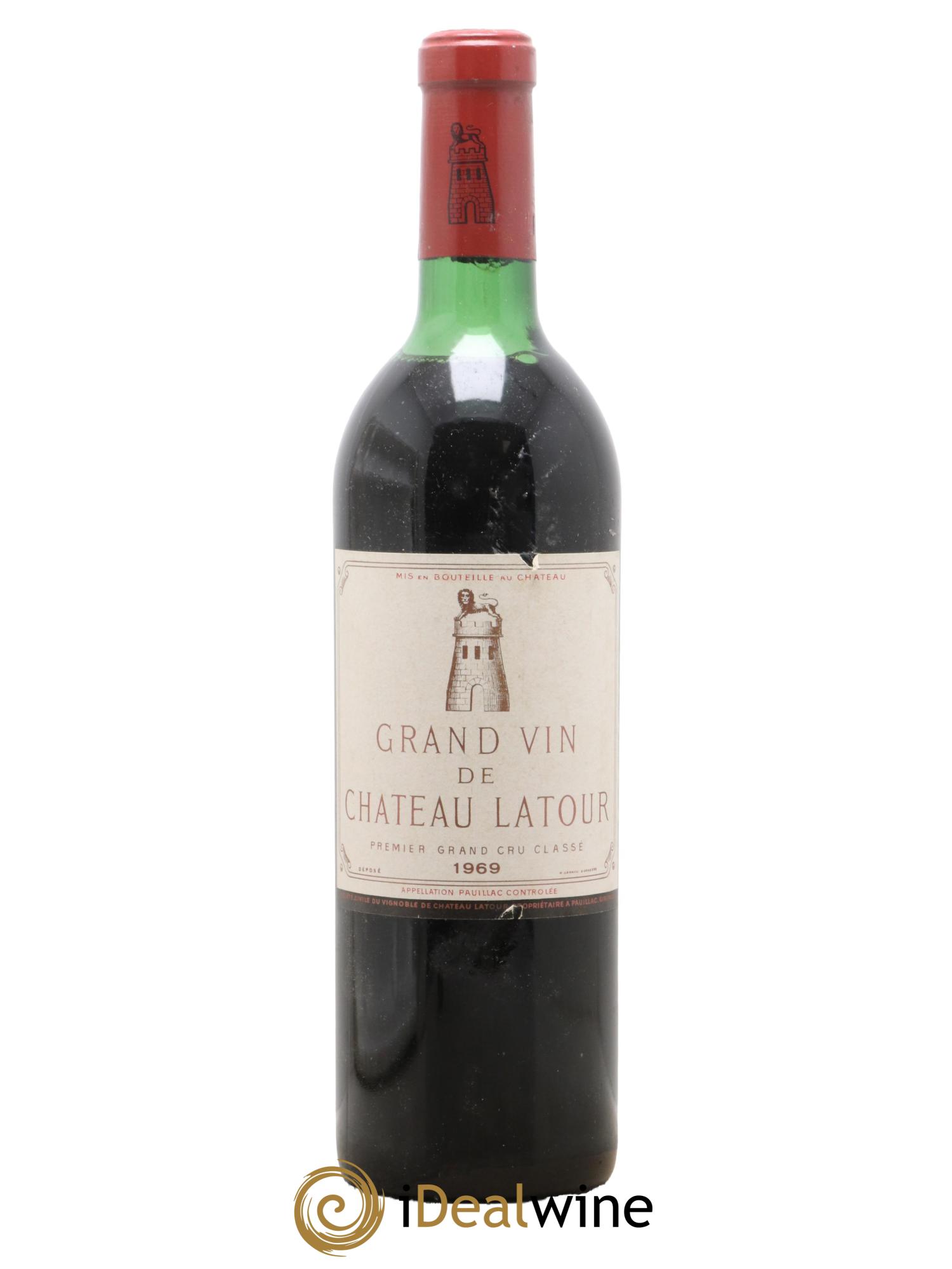 Château Latour 1er Grand Cru Classé 1969 - Lot de 1 bouteille - 0