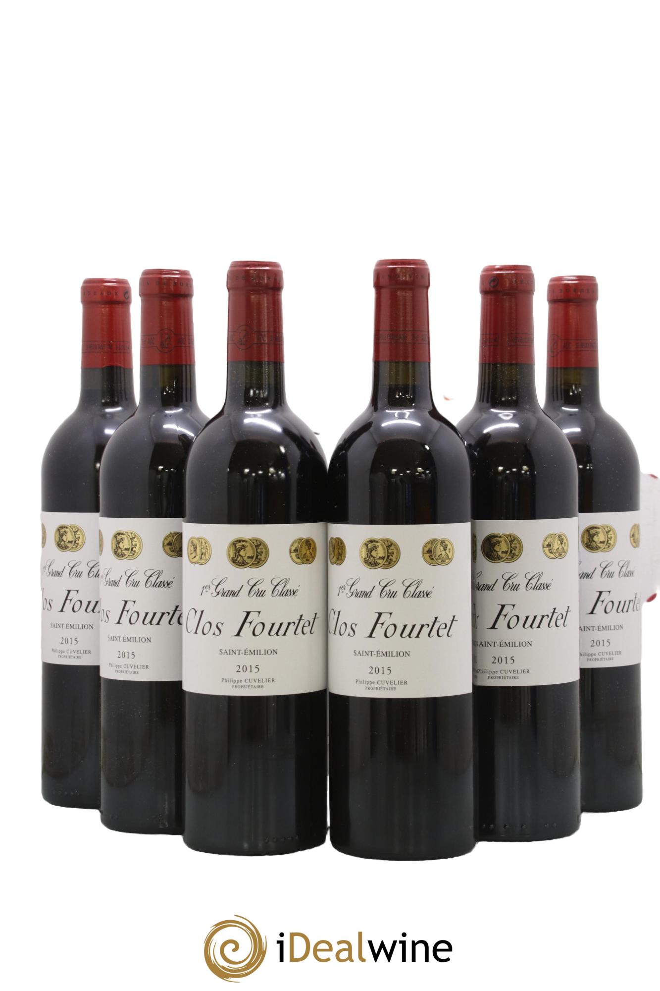 Clos Fourtet 1er Grand Cru Classé B 2015 - Lot de 6 bouteilles - 0