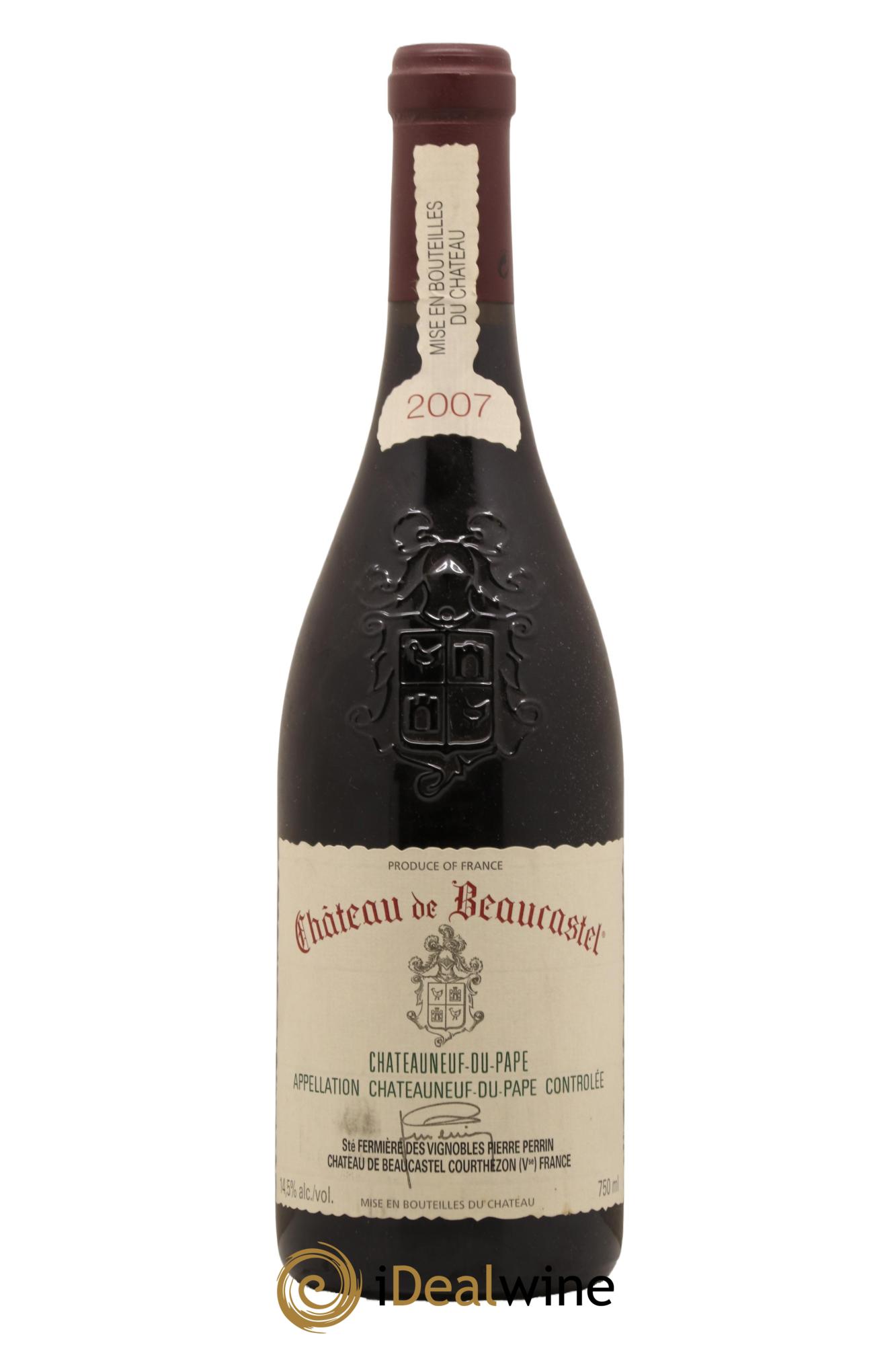 Châteauneuf-du-Pape Château de Beaucastel Famille Perrin 2007 - Lot de 1 bouteille - 0