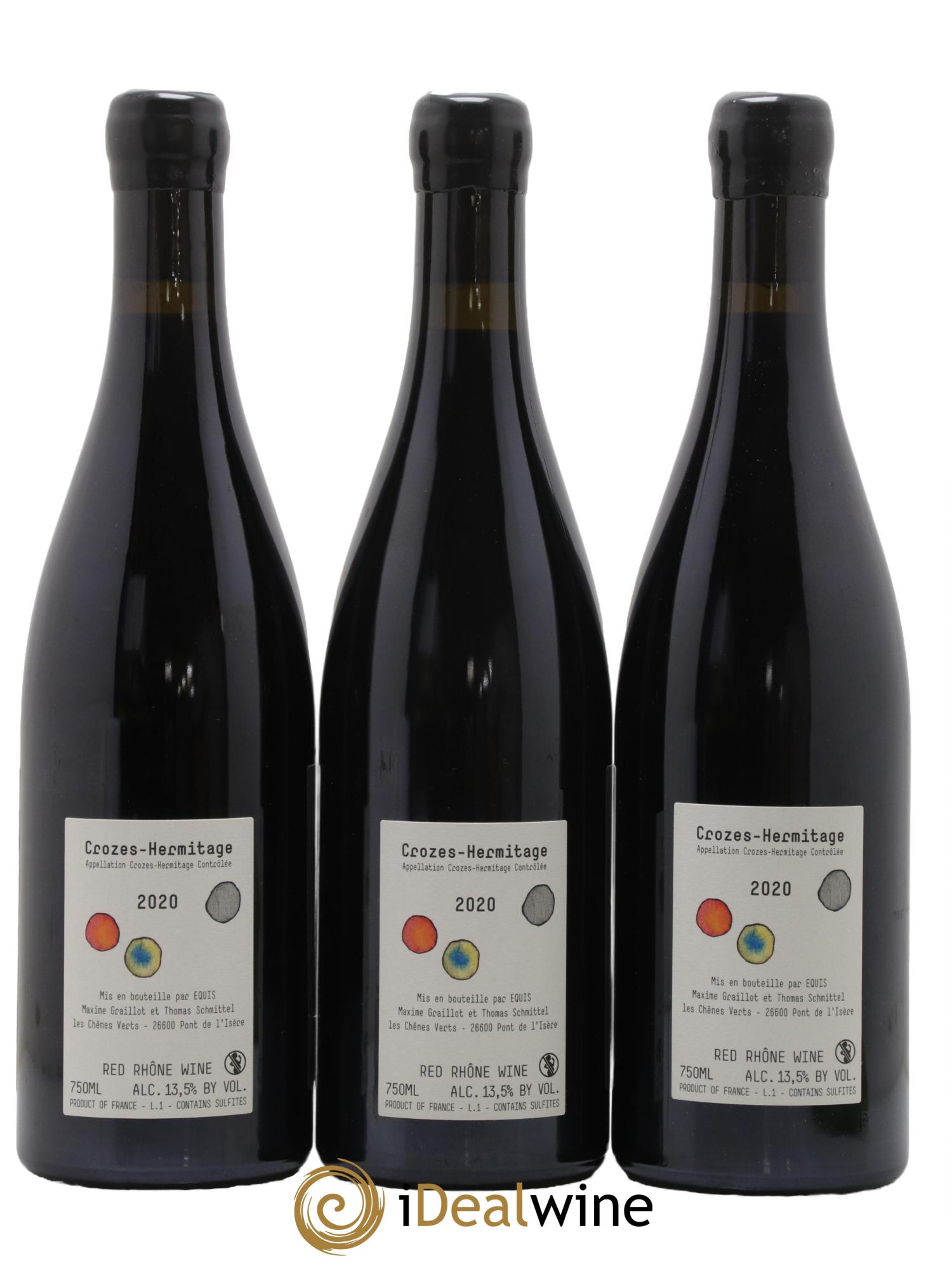 Crozes-Hermitage Vignes Franches Domaine des Lises 2020 - Lot de 3 bouteilles - 1