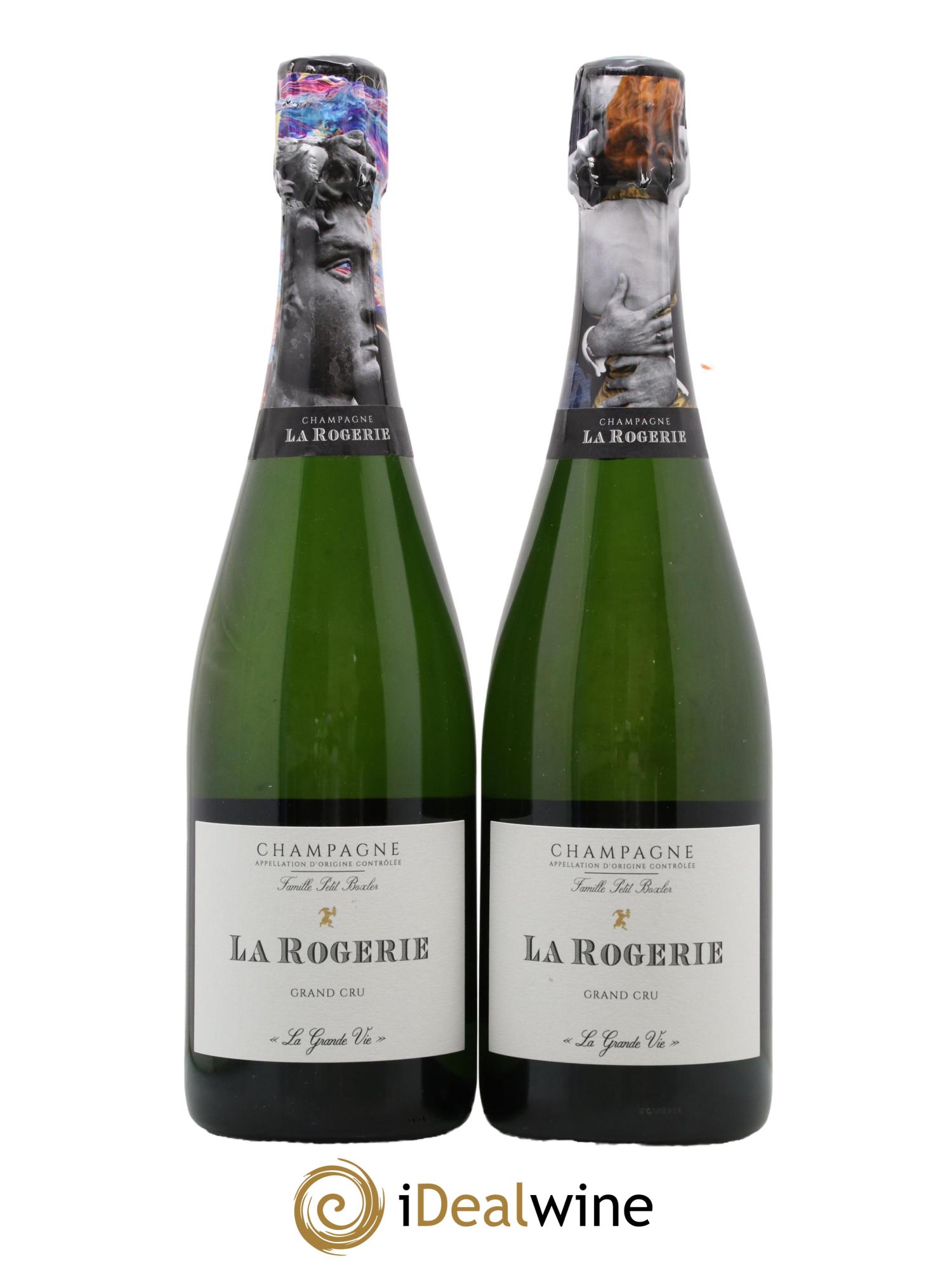 Champagne Grand Cru La Grande Vie Maison La Rogerie - Lot de 2 bouteilles - 0