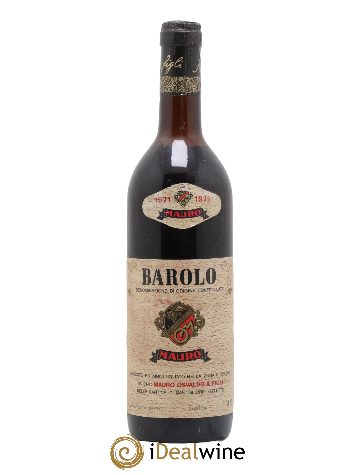 Barolo Mauro Osvaldo e Figli 1971 - Lot de 1 bouteille - 0