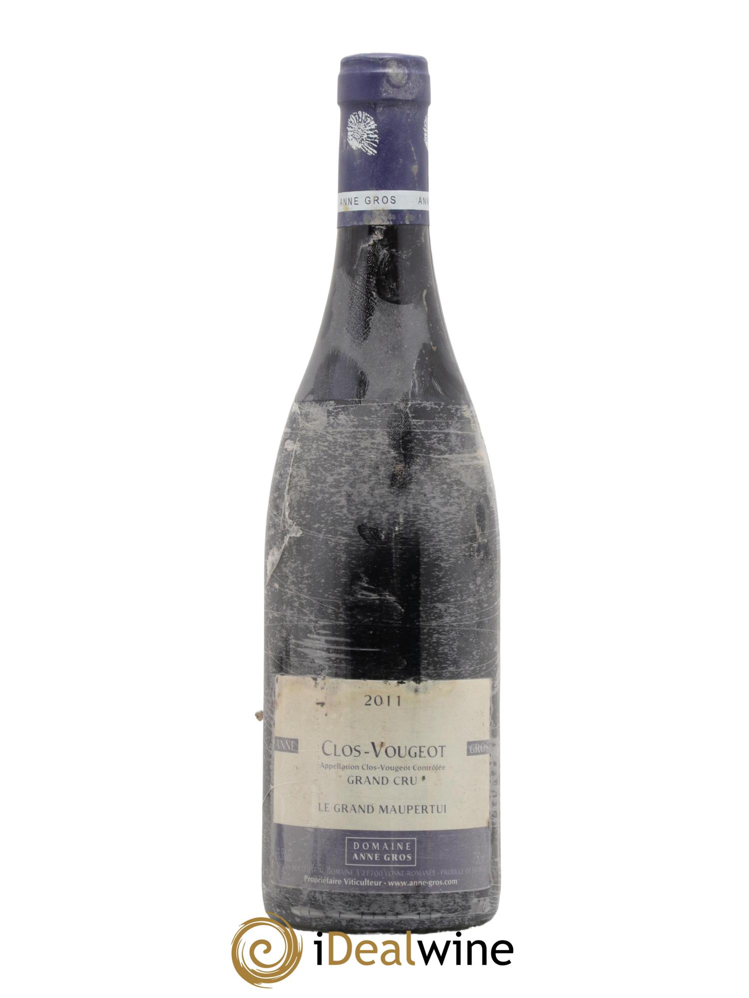 Clos de Vougeot Grand Cru Le Grand Maupertui Anne Gros 2011 - Lot de 1 bouteille - 0