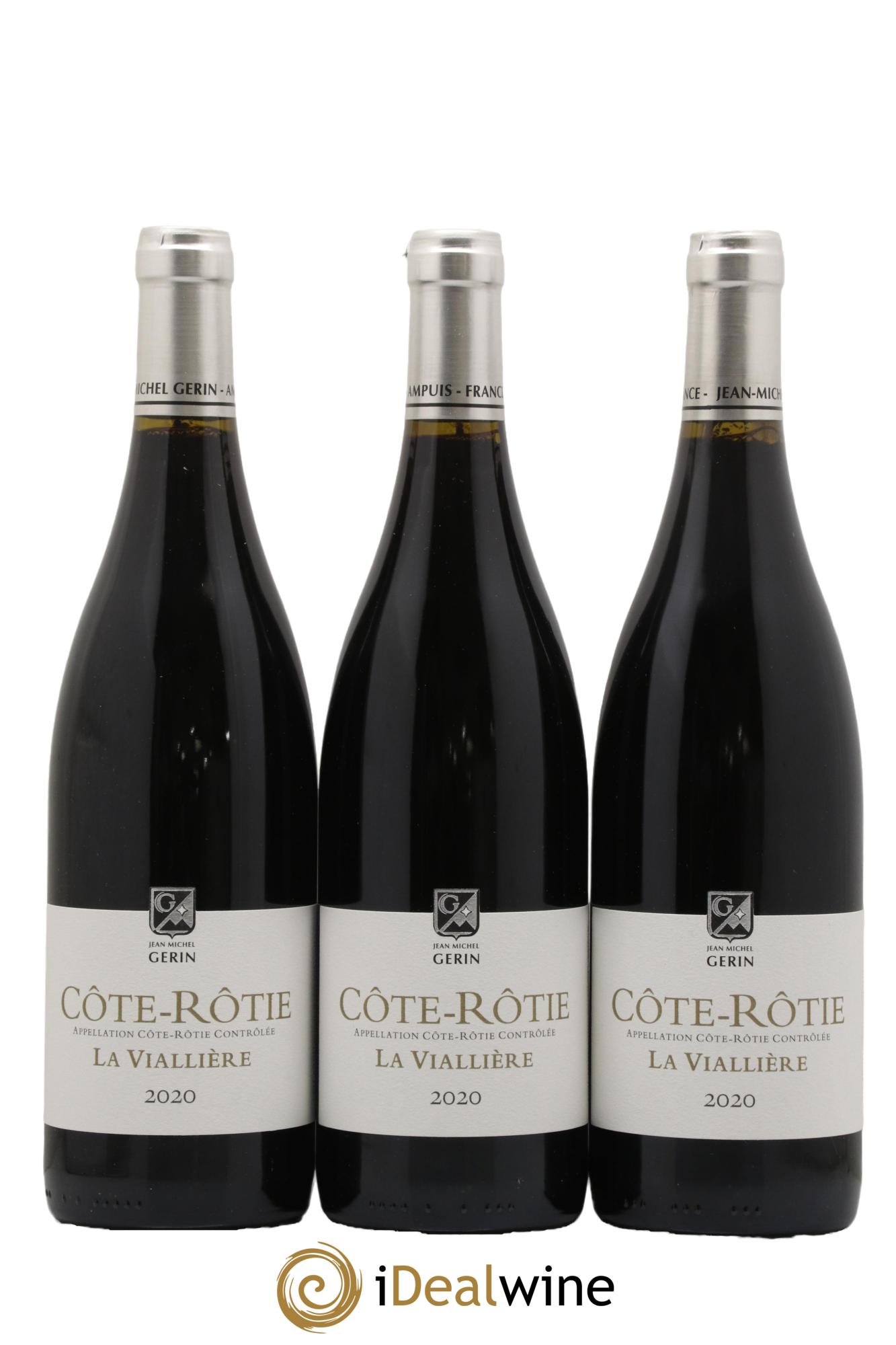 Côte-Rôtie La Viallière Jean-Michel Gerin 2020 - Lot de 3 bouteilles - 0