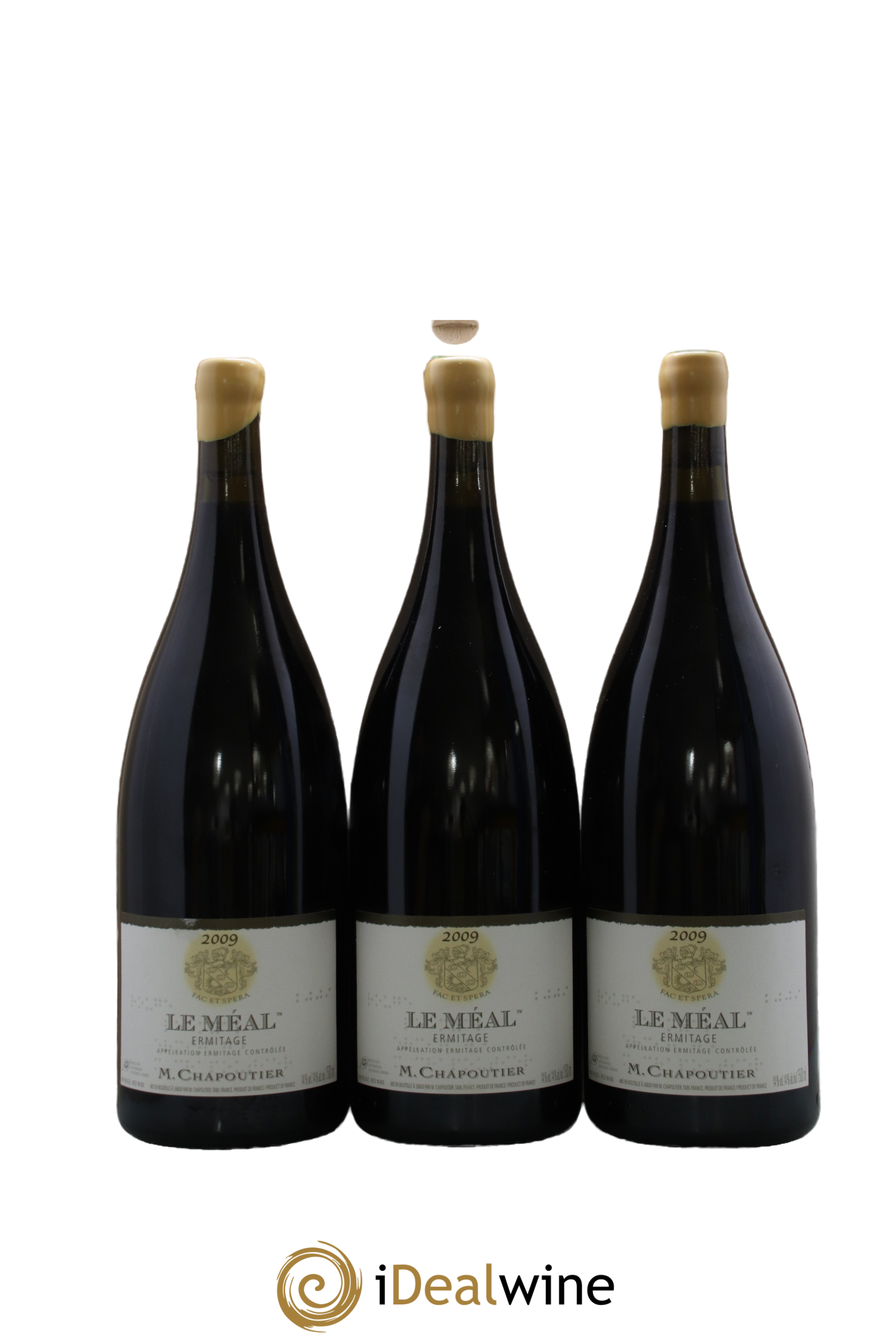 Hermitage Ermitage Le Méal Chapoutier 2009 - Posten von 3 Magnum - 0