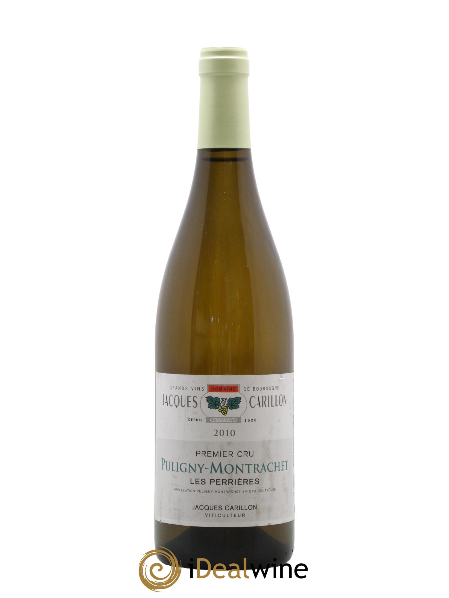 Puligny-Montrachet 1er Cru Les Perrières Jacques Carillon (Domaine) 2010 - Lot de 1 bouteille - 0