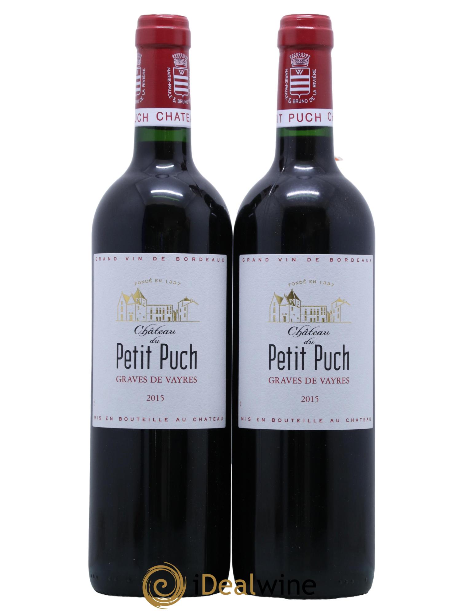 Graves Graves de Vayres Château du Petit Puch 2015 - Lot de 2 bouteilles - 0
