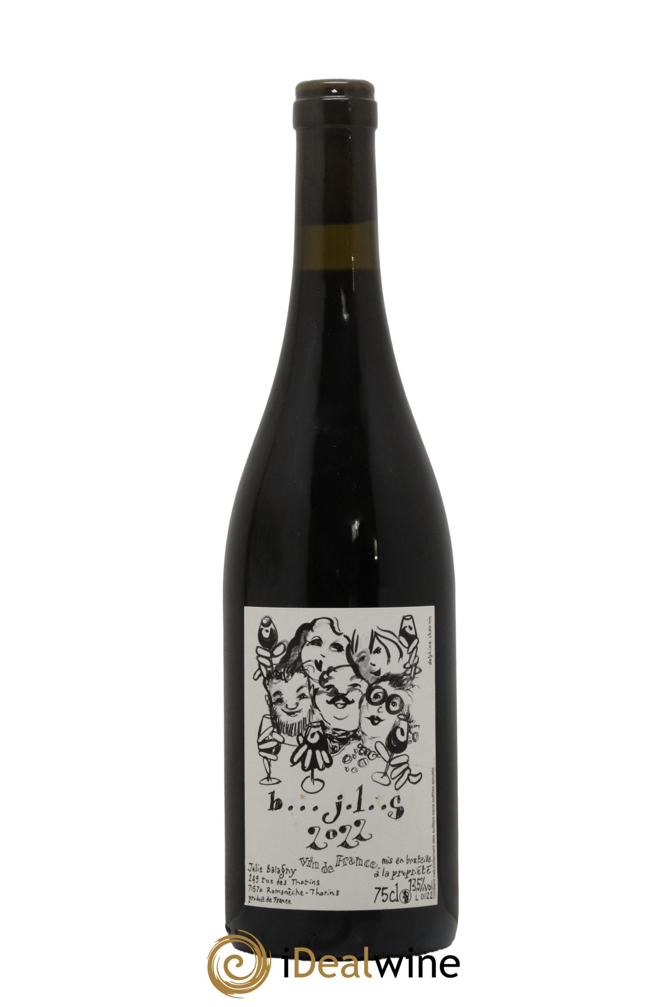 Vin de France B…J.L..S Julie Balagny 2022 - Lot de 1 bouteille - 0