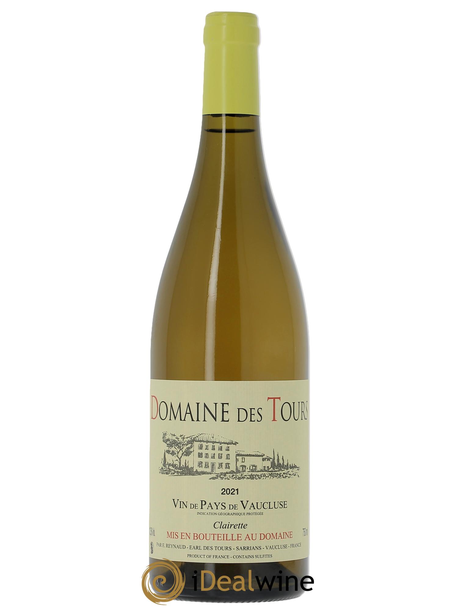 Vaucluse (Vin de Pays de Vaucluse) Domaine des Tours Clairette Emmanuel Reynaud 2021 - Lotto di 1 bottiglia - 0