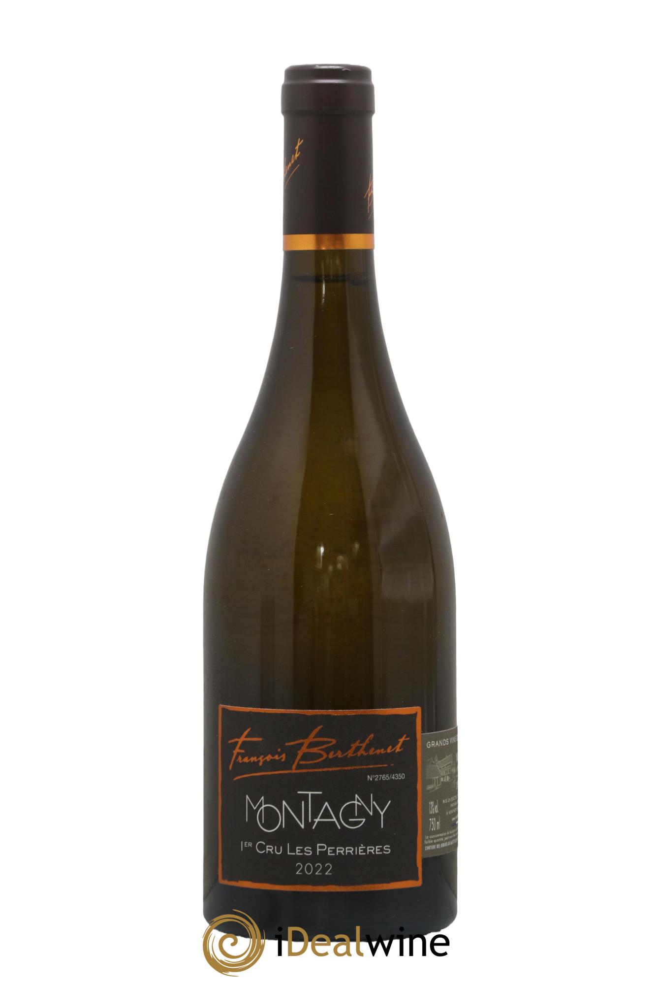 Montagny 1er Cru Les Perrières Domaine Berthenet 2022 - Posten von 1 Flasche - 0