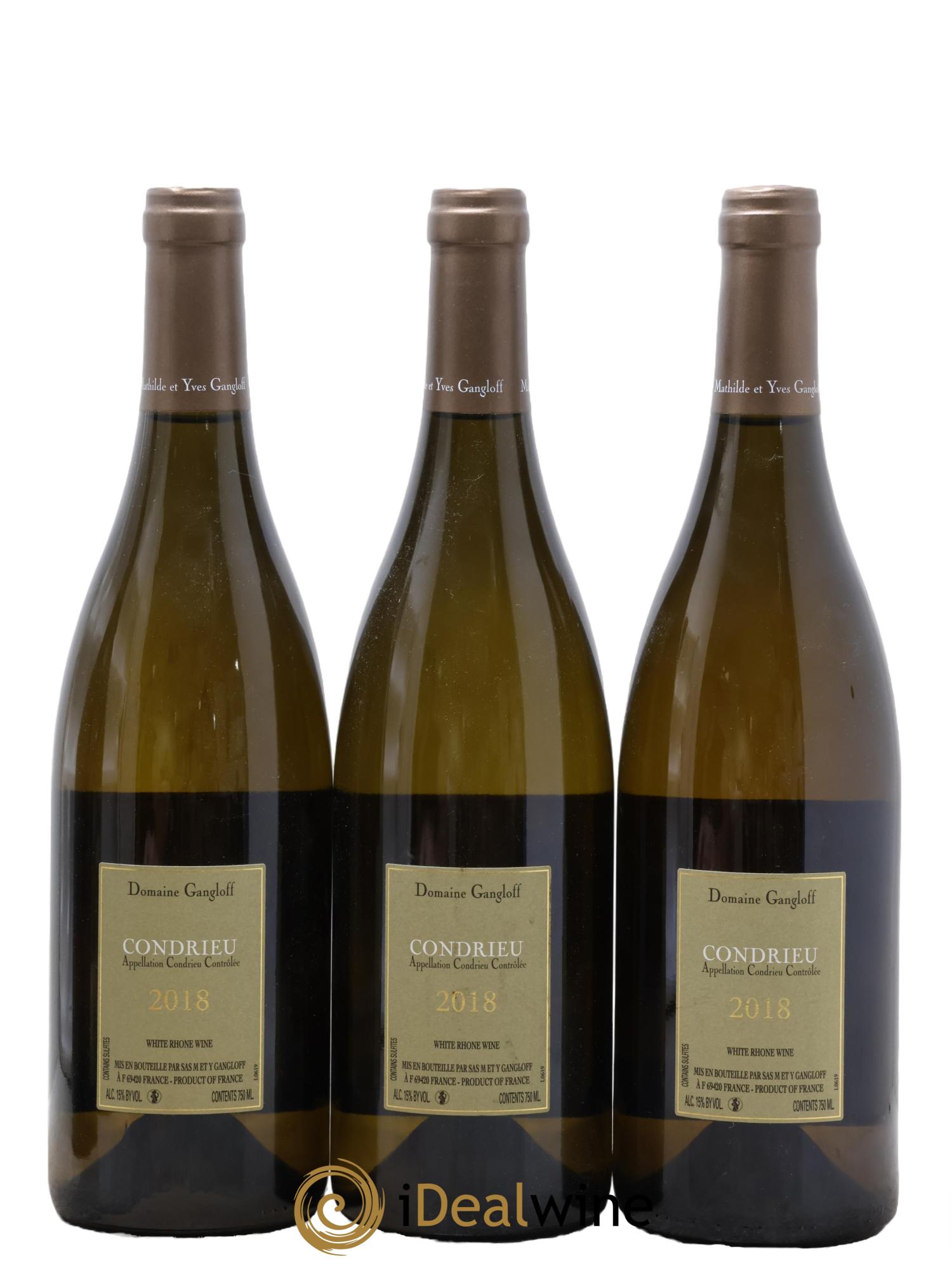 Condrieu Domaine Gangloff (Domaine) 2018 - Lot de 3 bouteilles - 1