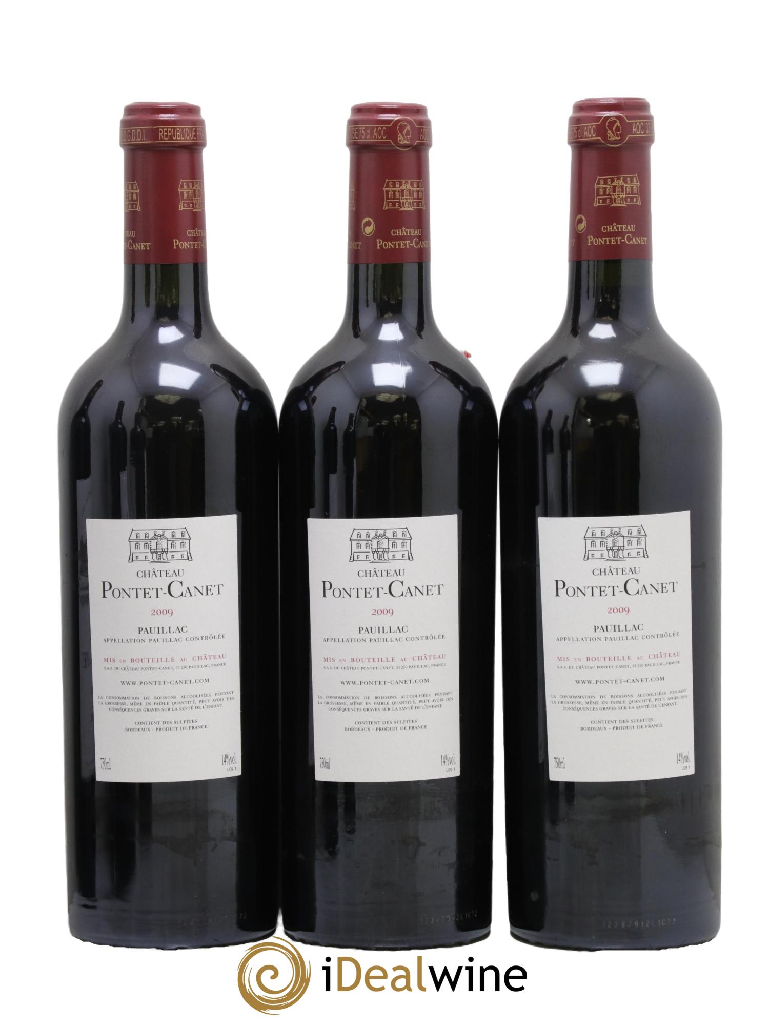 Château Pontet Canet 5ème Grand Cru Classé 2009 - Lotto di 6 bottiglie - 2