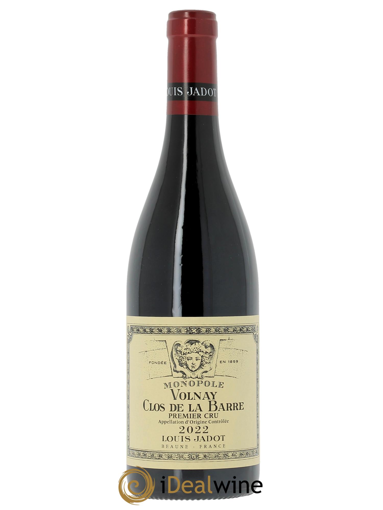 Volnay 1er Cru Clos de la Barre Monopole Maison Louis Jadot 2022 - Lot de 1 bouteille - 0
