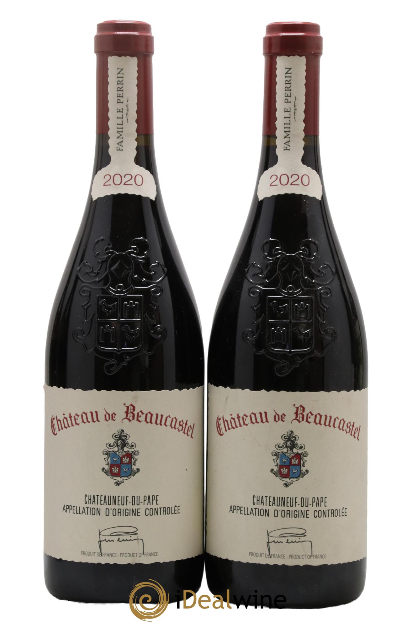 Châteauneuf-du-Pape Château de Beaucastel Famille Perrin 2020 - Lot de 2 bouteilles - 0