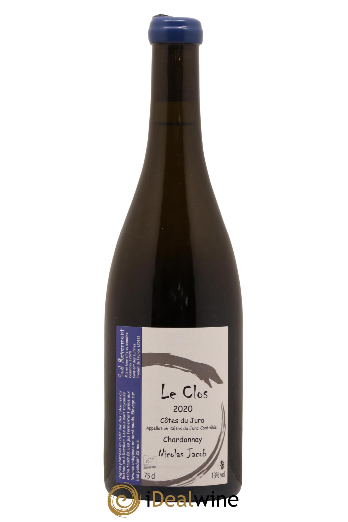 Côtes du Jura Chardonnay Le Clos Nicolas Jacob 2020 - Lot de 1 bouteille - 0