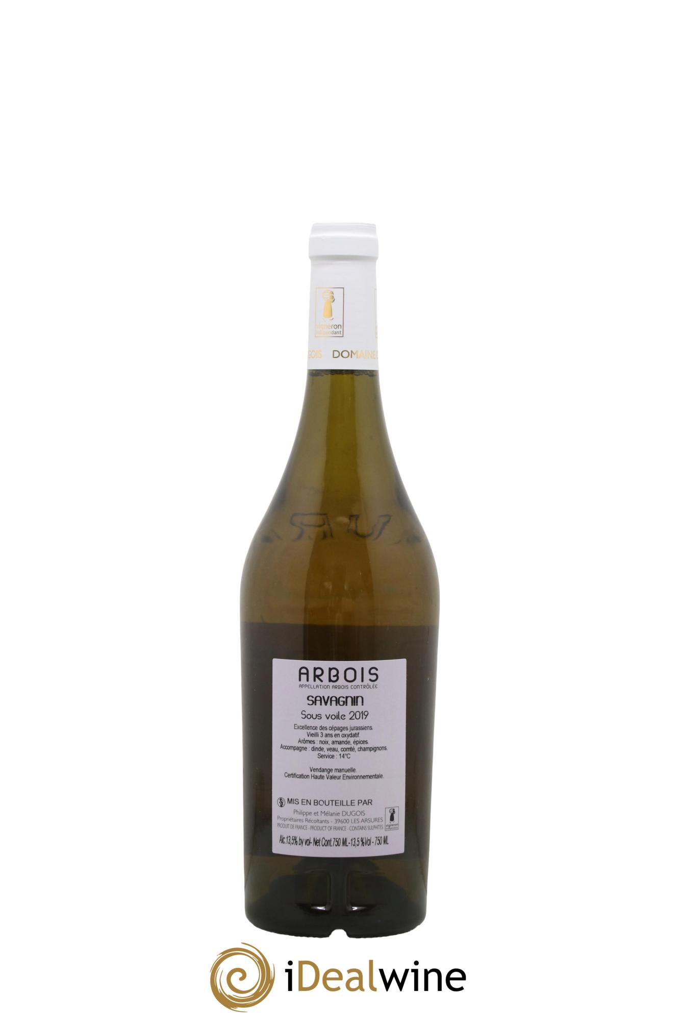 Arbois Vin Jaune Savagnin sous Voile Domaine Dugois 2019 - Lot de 1 bouteille - 1