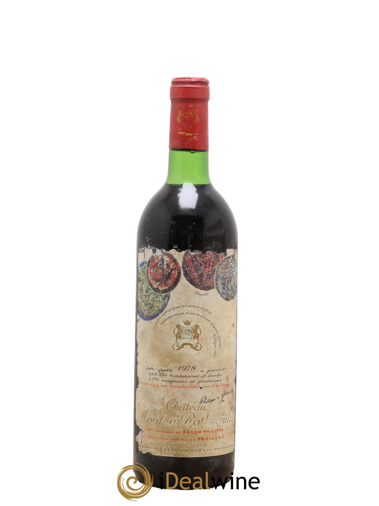 Château Mouton Rothschild 1er Grand Cru Classé 1978 - Lot of 1 bottle - 0