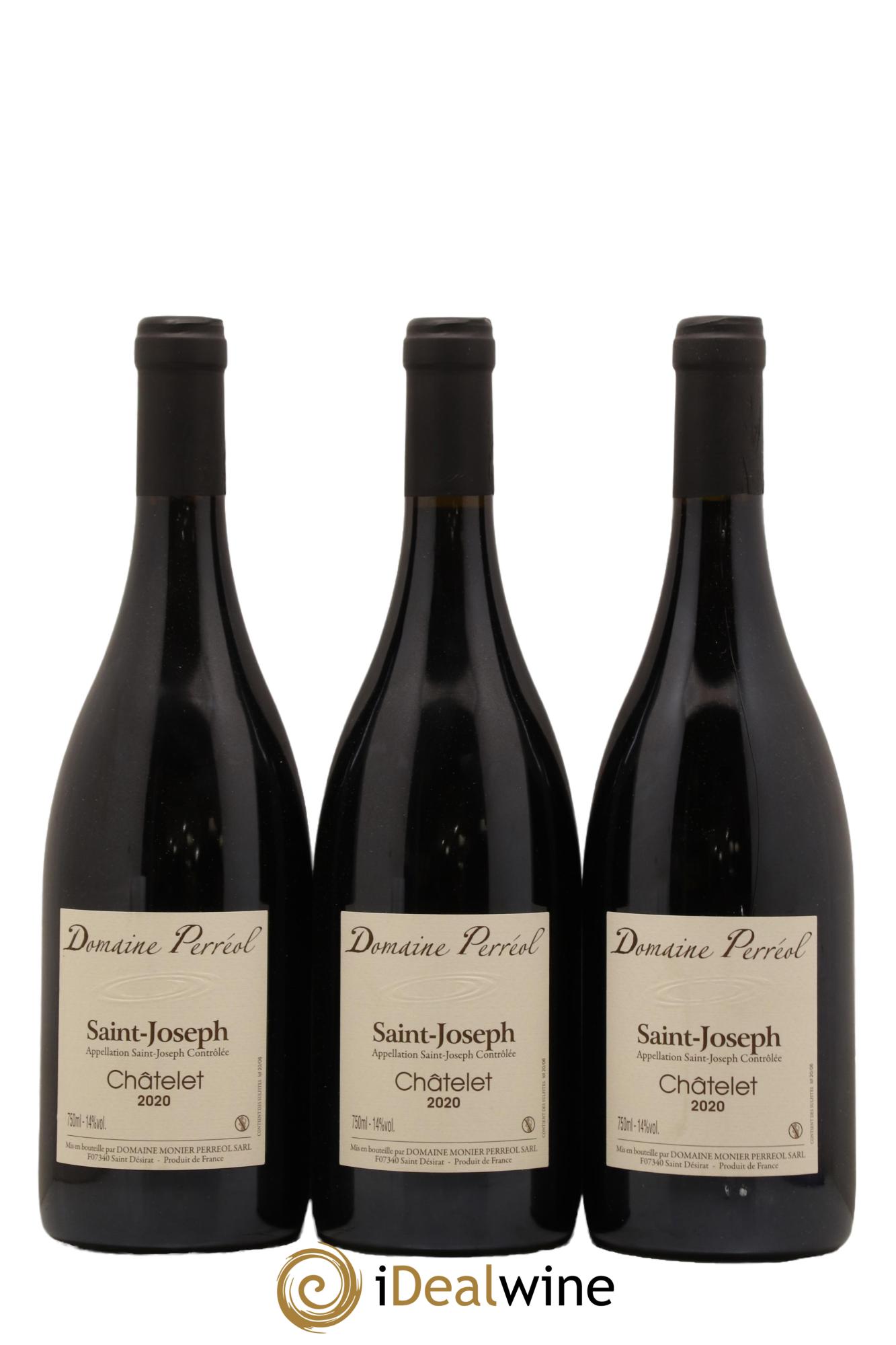 Saint-Joseph Chatelet Domaine Monier Perreol 2020 - Lot de 3 bouteilles - 0