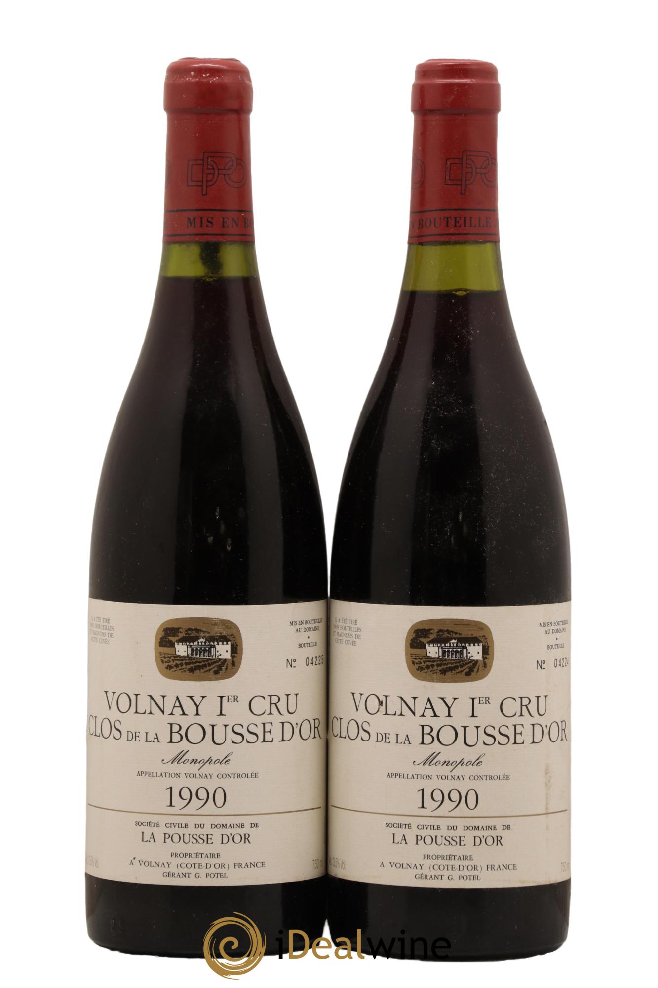 Volnay 1er Cru Clos de la Bousse d'Or La Pousse d'Or (Domaine de) 1990 - Lot de 2 bouteilles - 0
