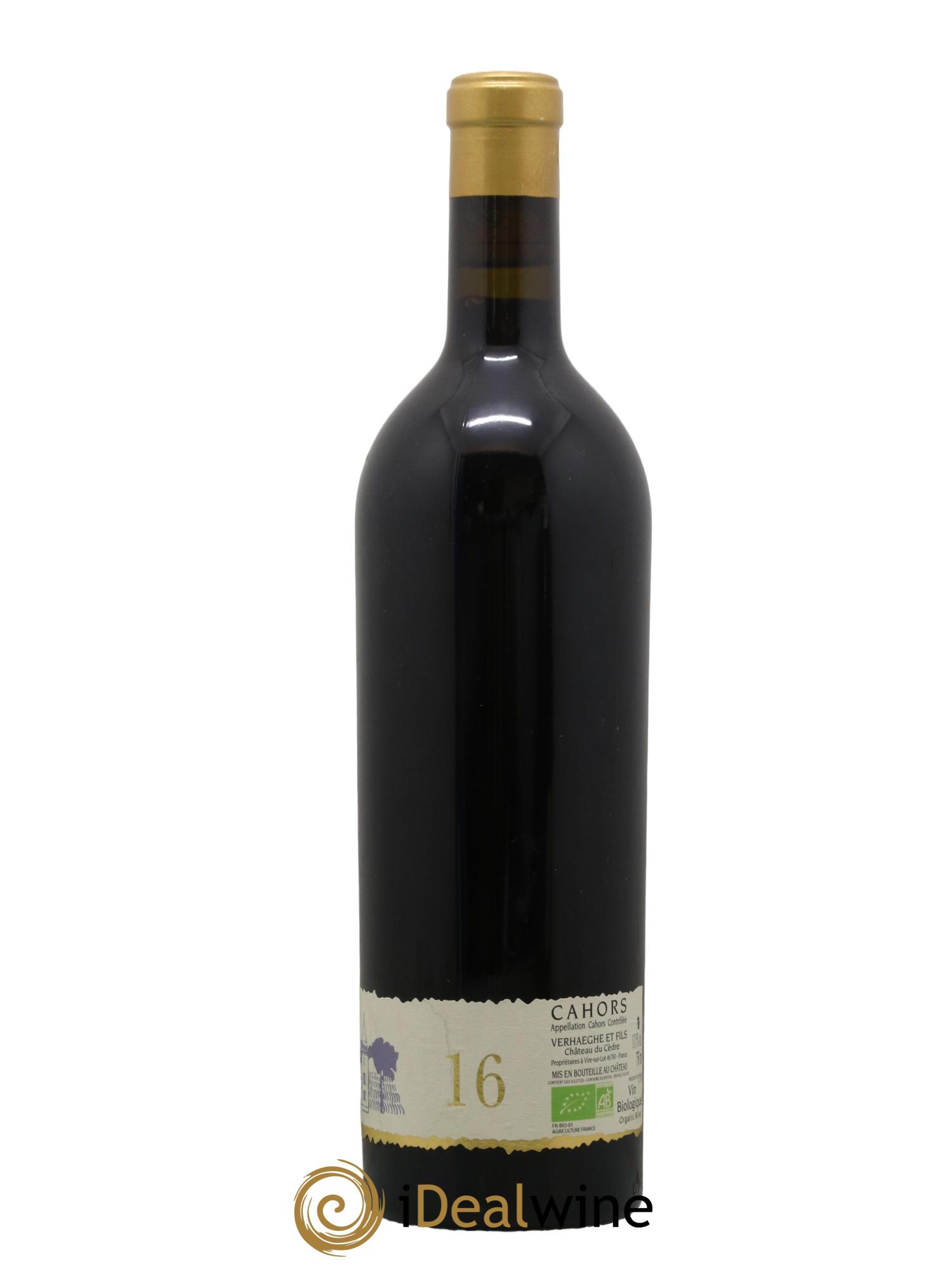 Cahors Château du Cèdre GC Pascal et Jean-Marc Verhaeghe 2016 - Posten von 1 Flasche - 1