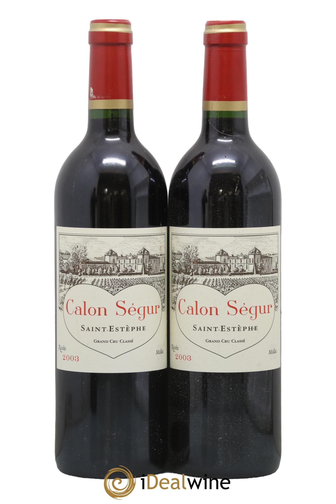Château Calon Ségur 3ème Grand Cru Classé 2003 - Lot of 2 bottles - 0