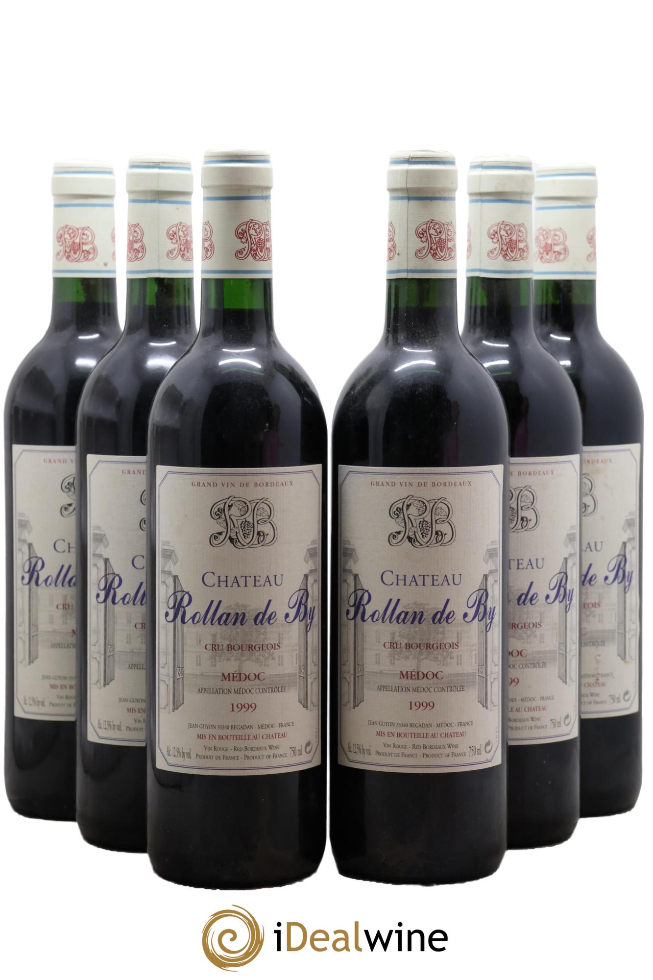 Château Rollan de By Cru Bourgeois 1999 - Lot de 6 bouteilles - 0