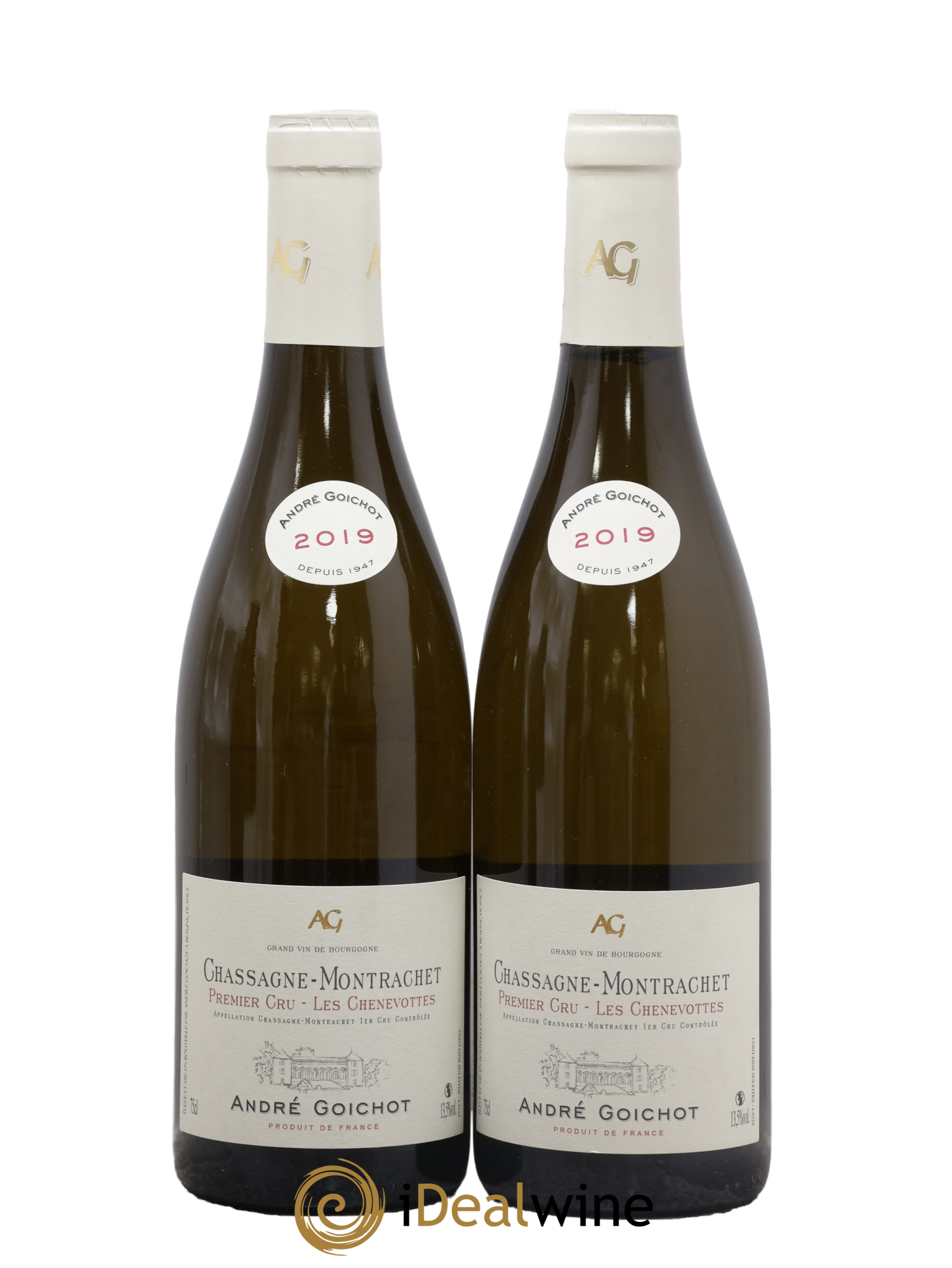 Chassagne-Montrachet 1er Cru Les Chenevottes Goichot 2019 - Lot de 2 bouteilles - 0