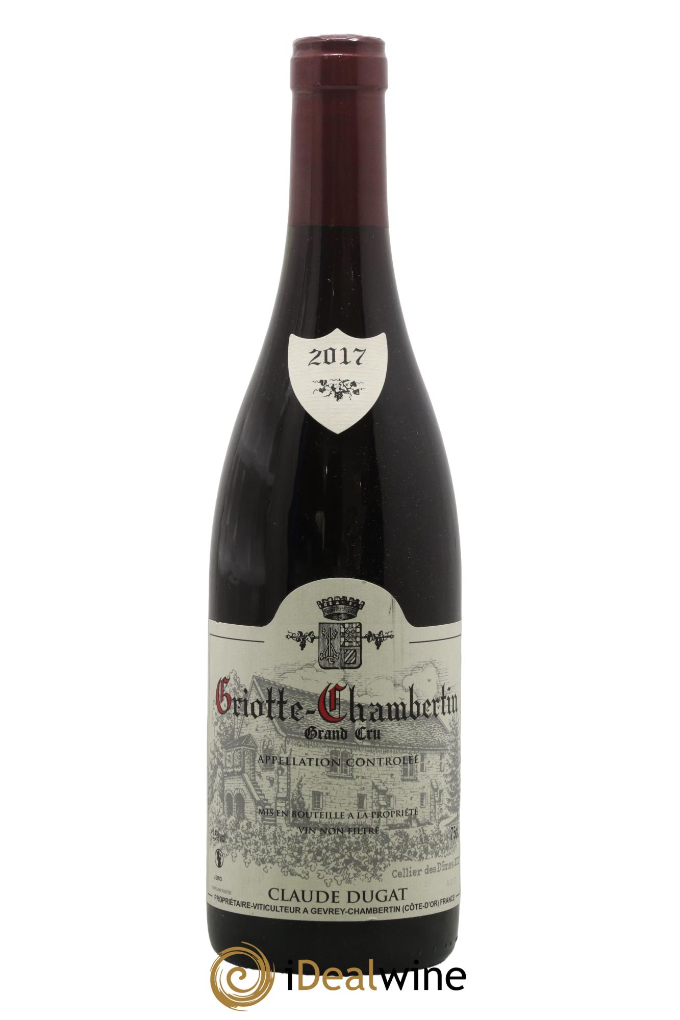 Griotte-Chambertin Grand Cru Claude Dugat 2017 - Lot de 1 bouteille - 0