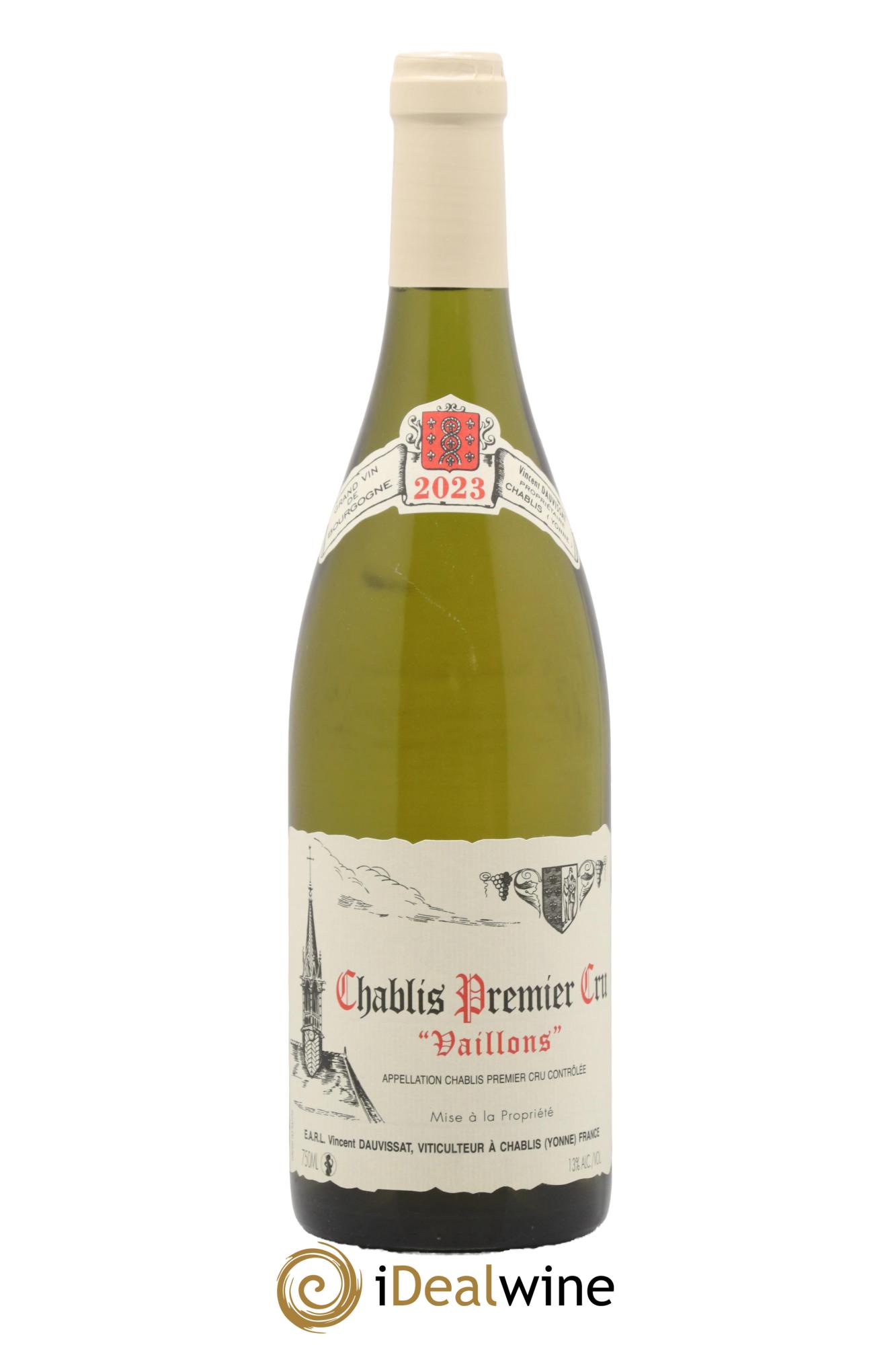 Chablis 1er Cru Vaillons Vincent Dauvissat (Domaine) 2023 - Lot of 1 bottle - 0