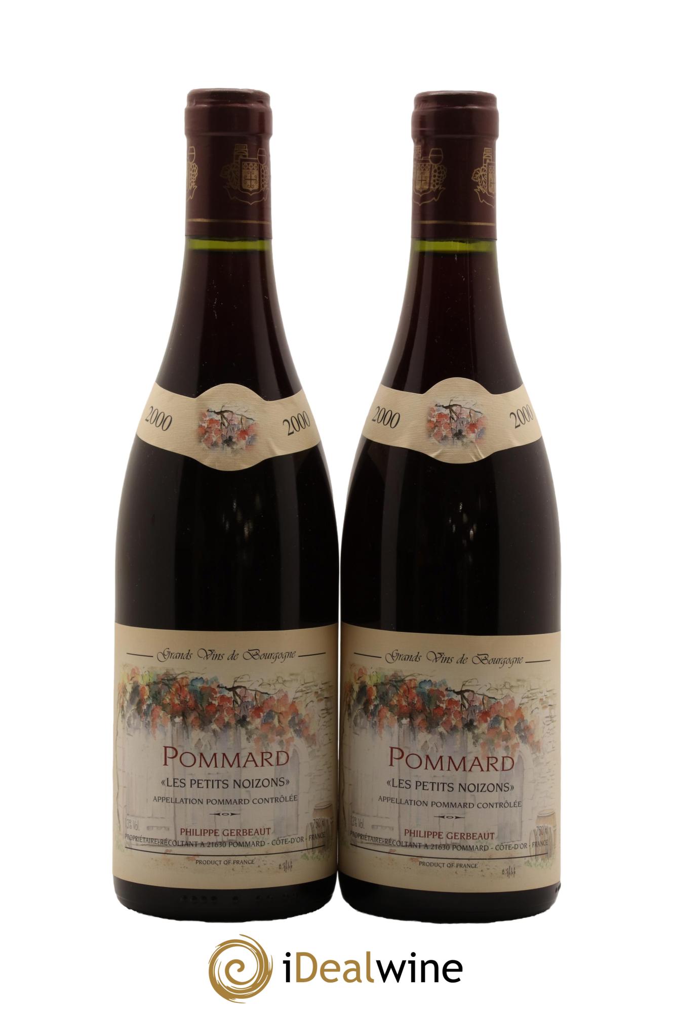Pommard Les Petits Noizons Domaine Philippe Gerbeaut 2000 - Lot de 2 bouteilles - 0