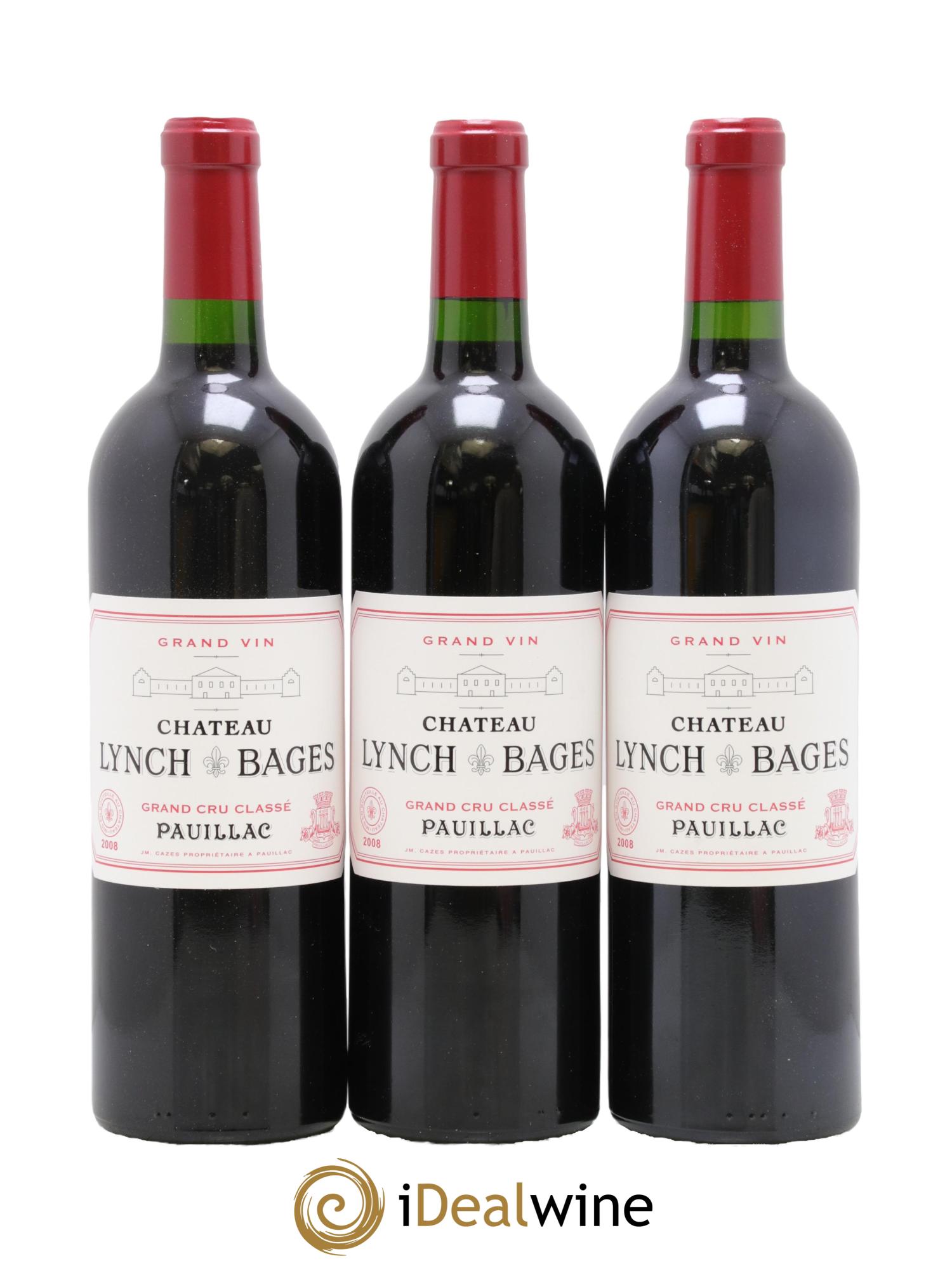Château Lynch Bages 5ème Grand Cru Classé 2008 - Posten von 12 Flaschen - 1
