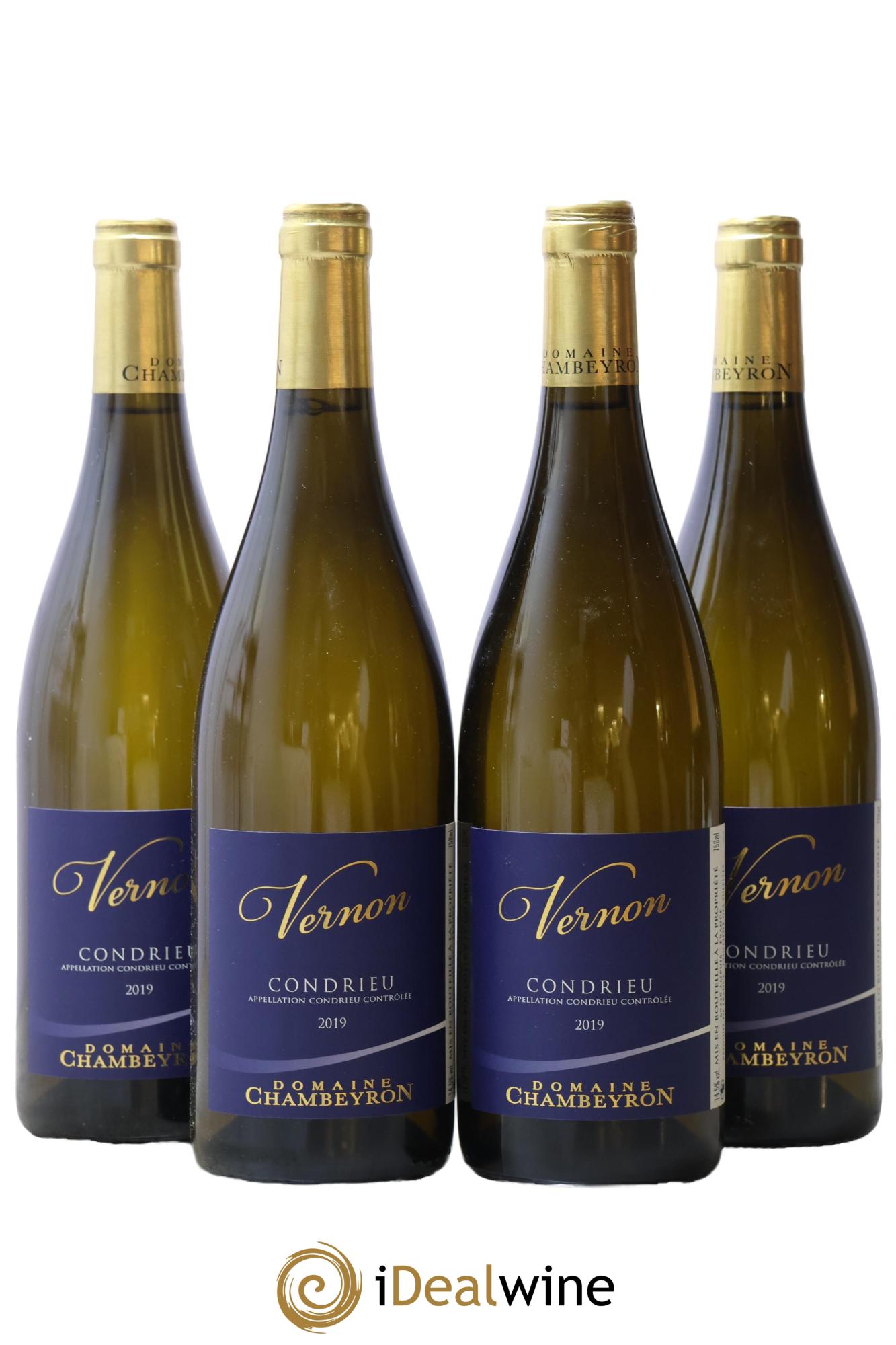 Condrieu Coteaux De Vernon Domaine Chambeyron 2019 - Lot de 4 bouteilles - 0