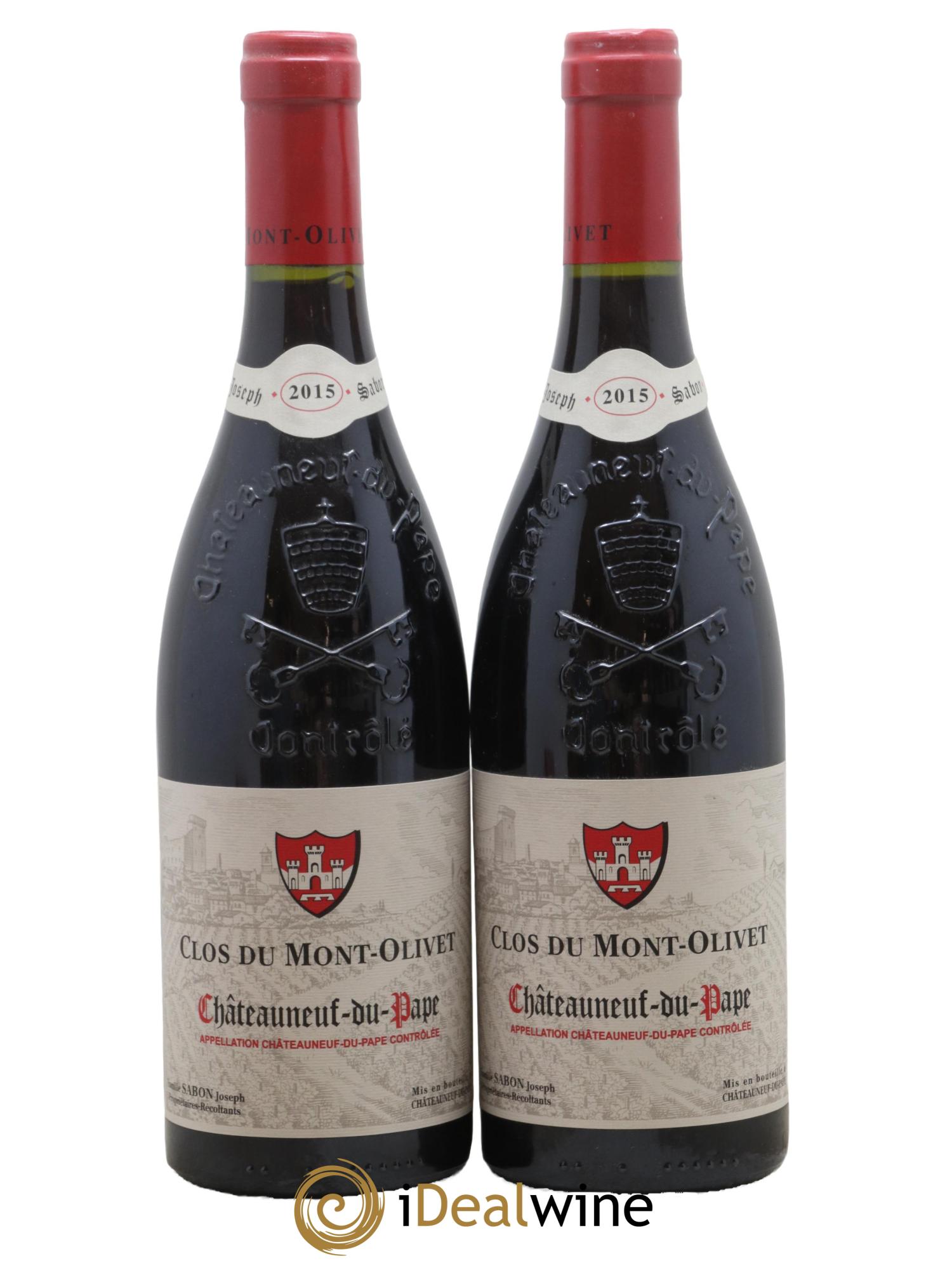 Châteauneuf-du-Pape Clos du Mont-Olivet 2015 - Lot de 2 bouteilles - 0