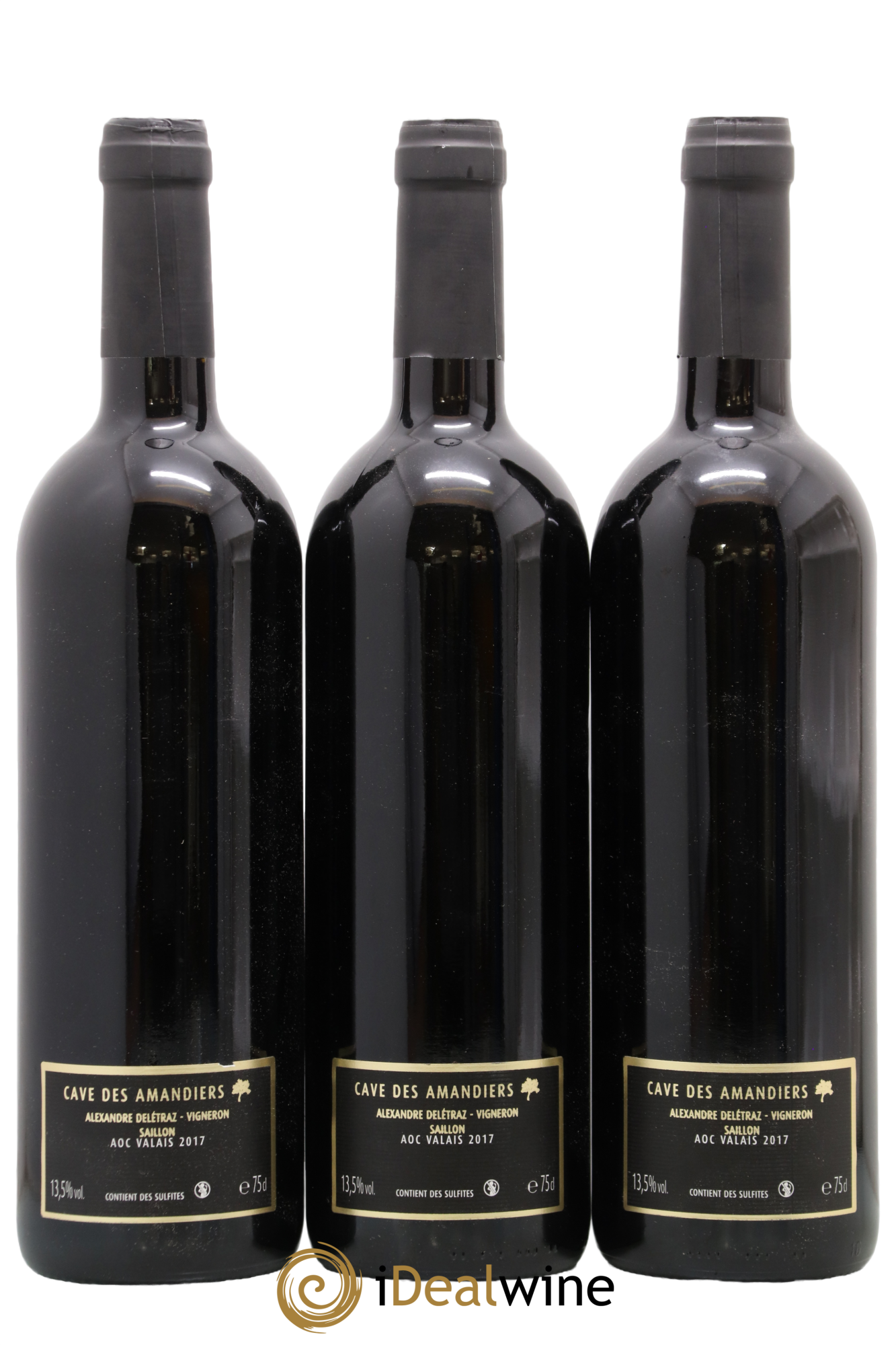 Valais Cave des Amandiers Syrah 2017 - Lot de 3 bouteilles - 1