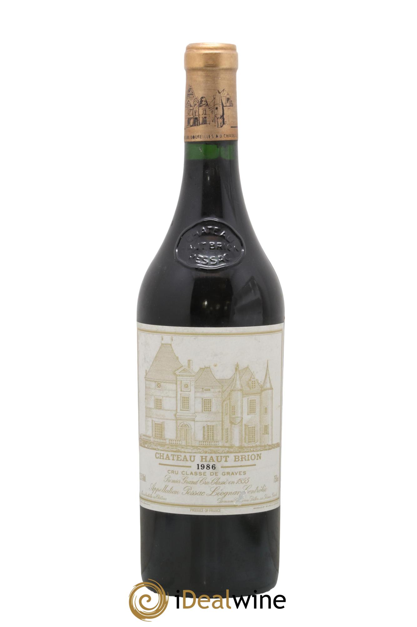 Château Haut Brion 1er Grand Cru Classé 1986 - Lot de 1 bouteille - 0