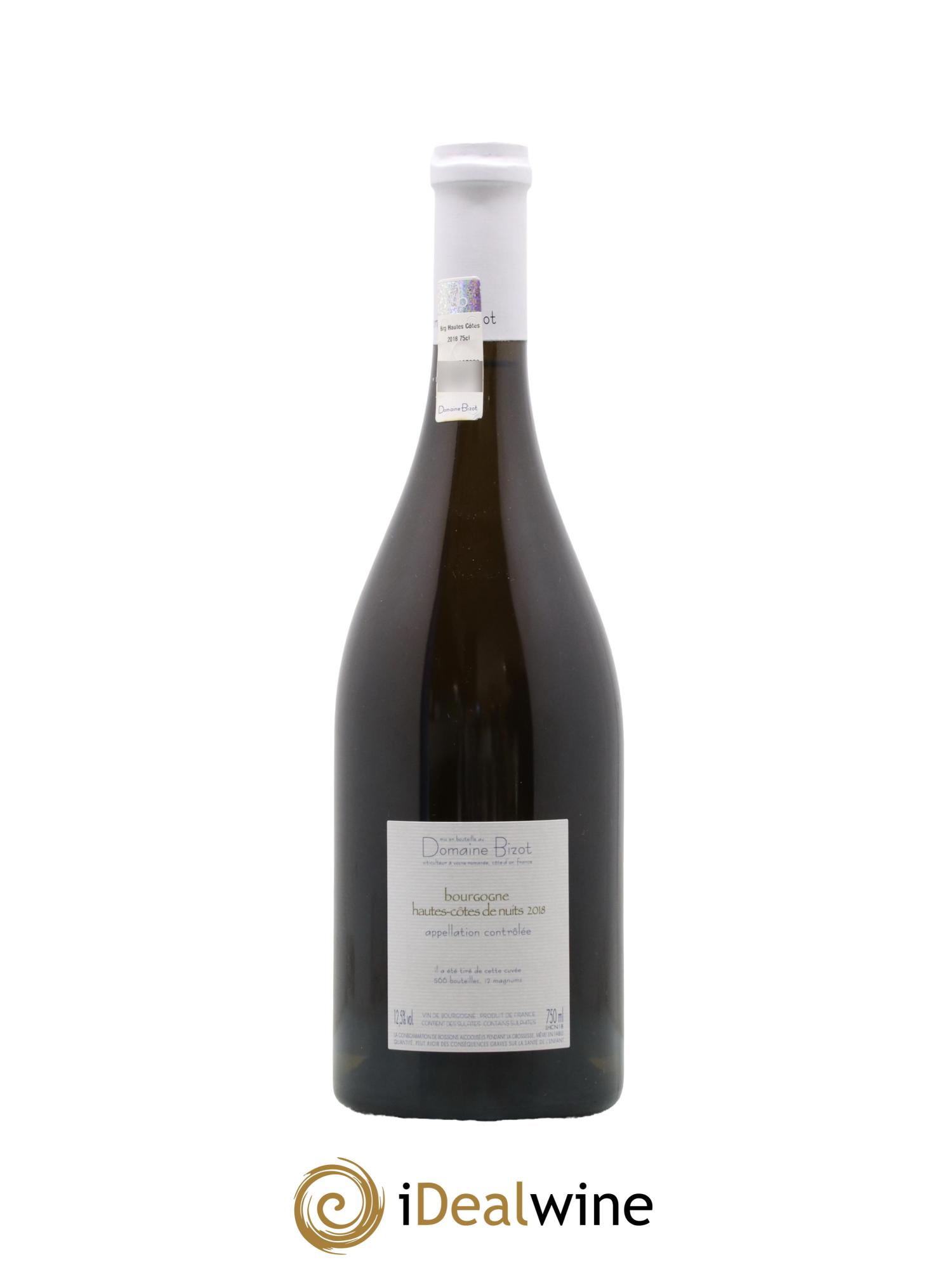 Hautes-Côtes de Nuits Bizot (Domaine) Domaine Bizot 2018 - Lot de 1 bouteille - 1