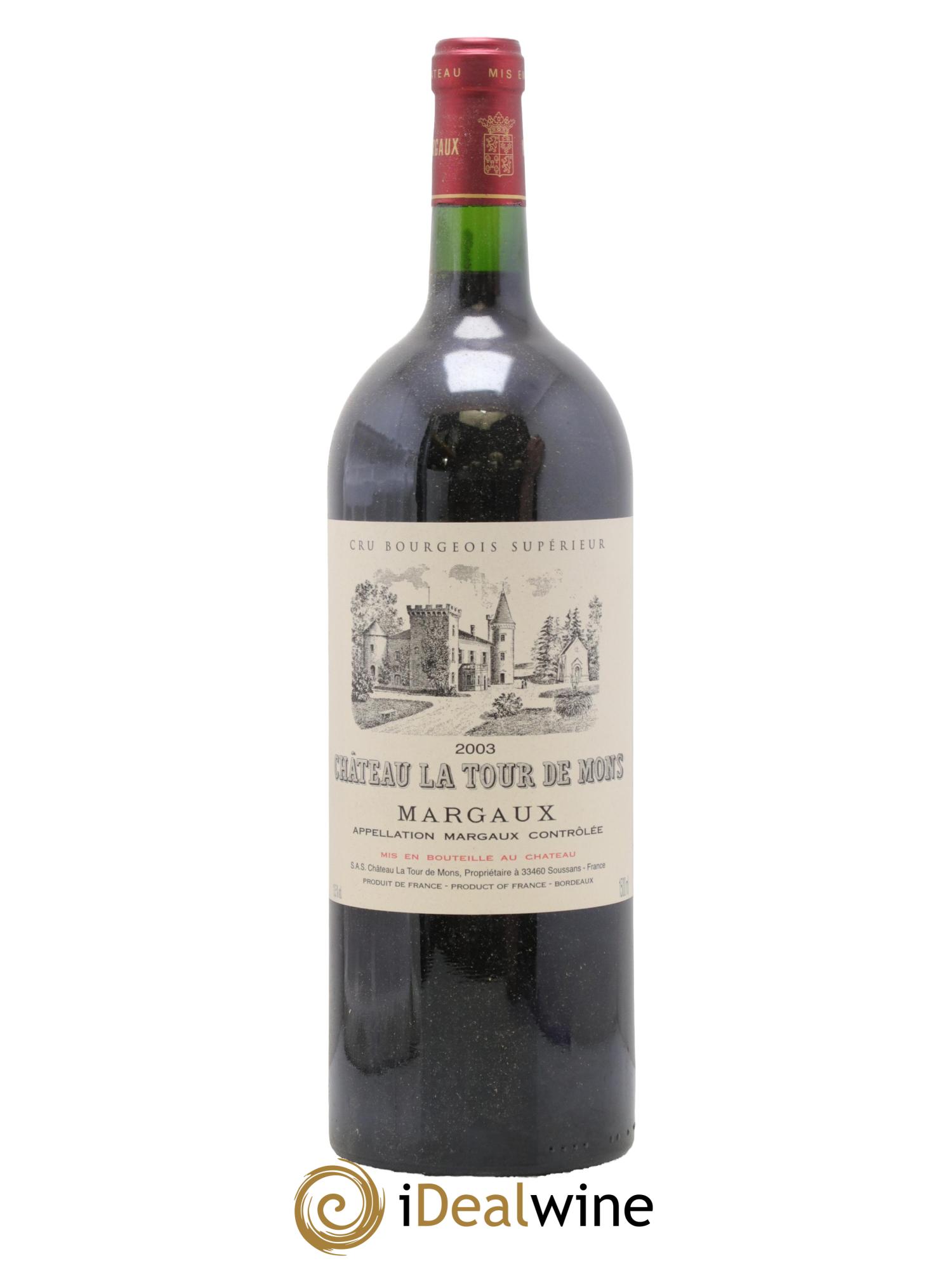 Château la Tour de Mons Cru Bourgeois 2003 - Posten von 1 Magnum - 0