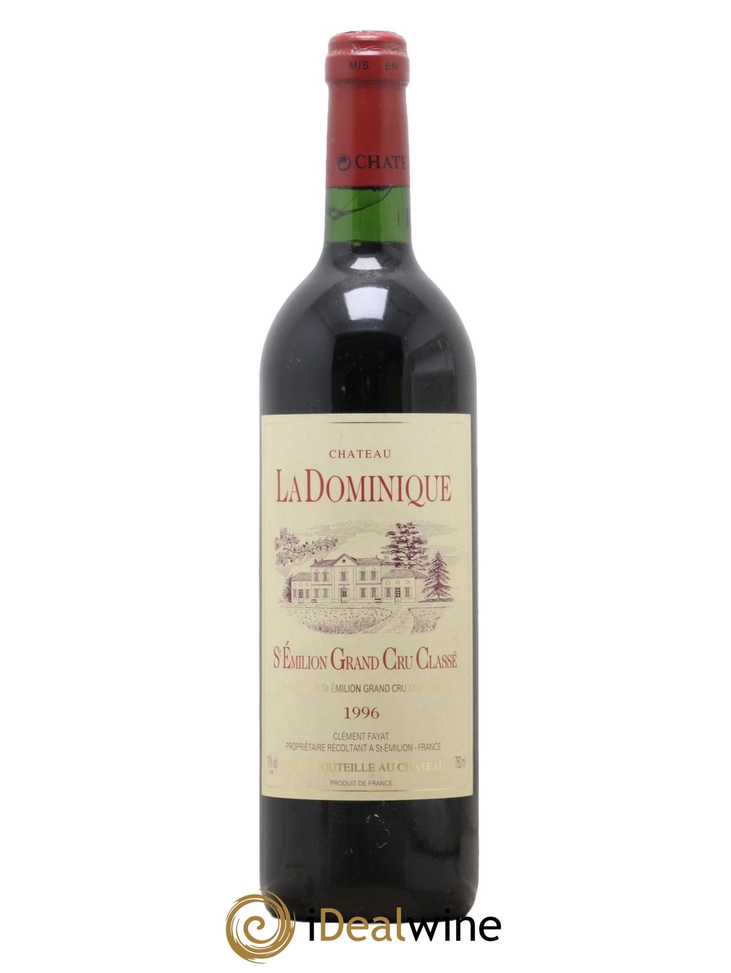 Château la Dominique Grand Cru Classé 1996 - Lot de 1 bouteille - 0