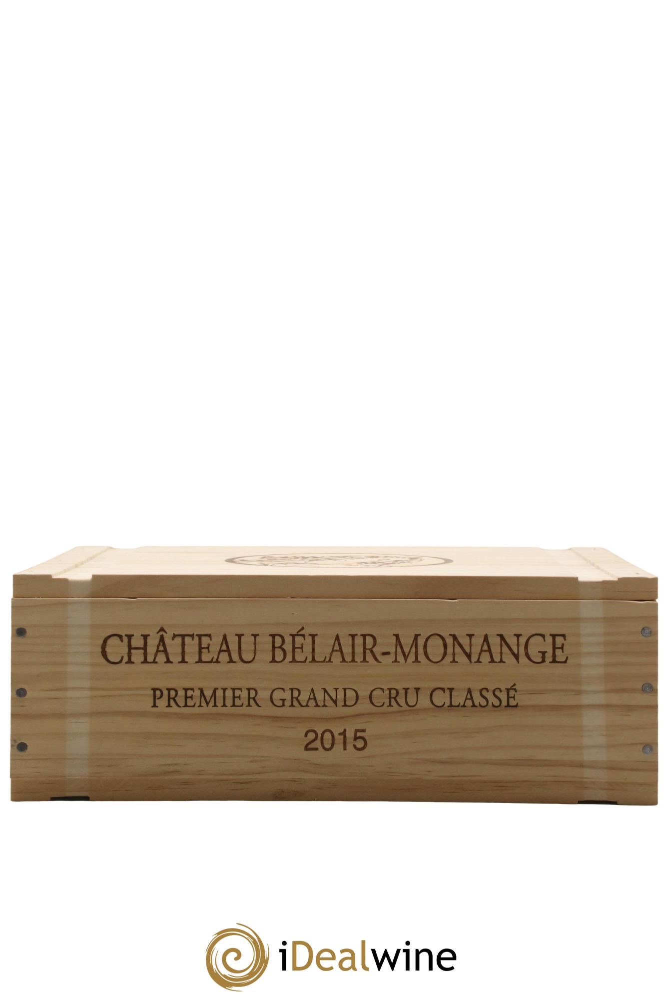 Château Belair (Belair-Monange) 1er Grand Cru Classé B 2015 - Posten von 3 Flaschen - 1