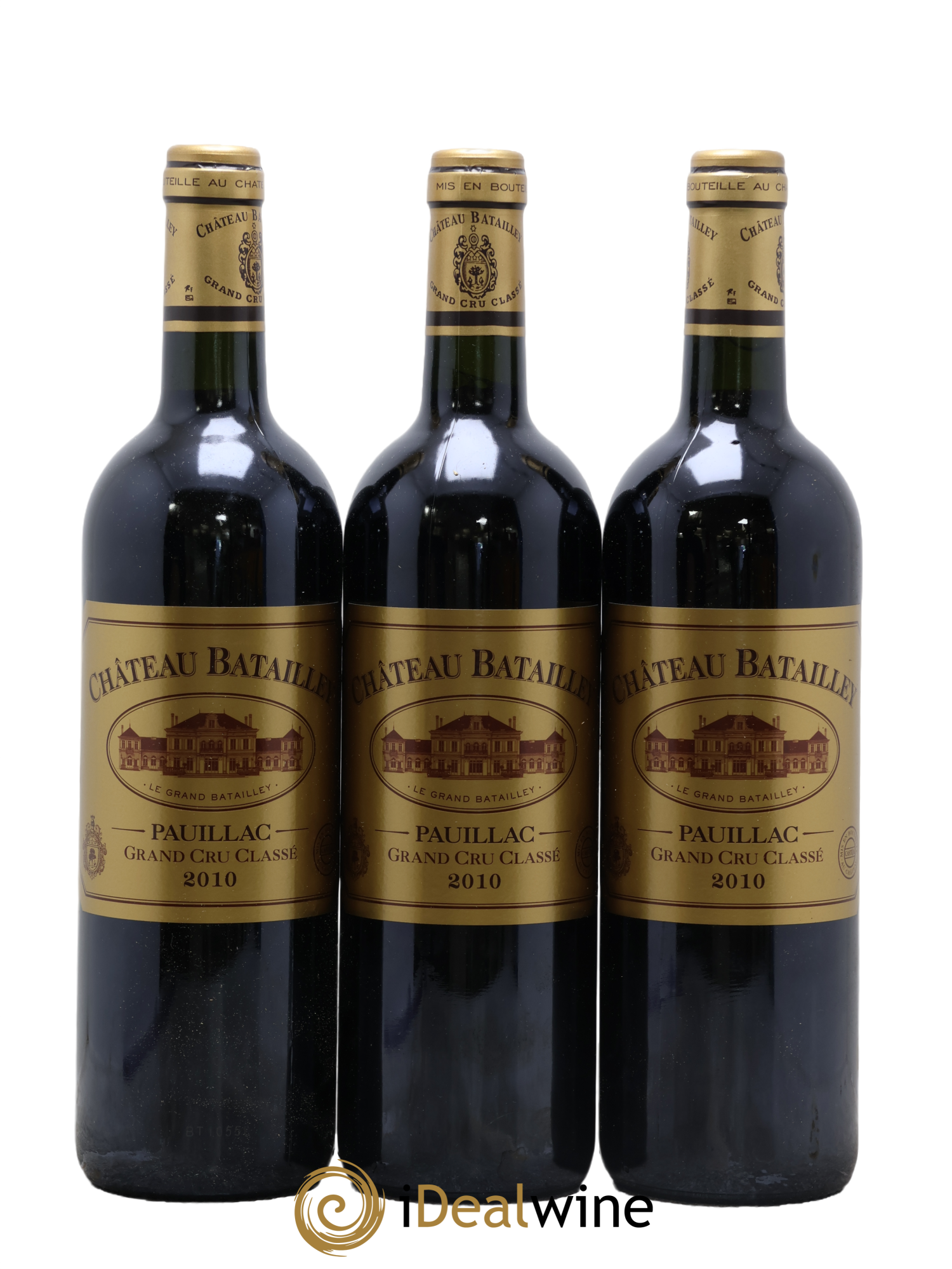 Château Batailley 5ème Grand Cru Classé 2010 - Lot of 3 bottles - 0