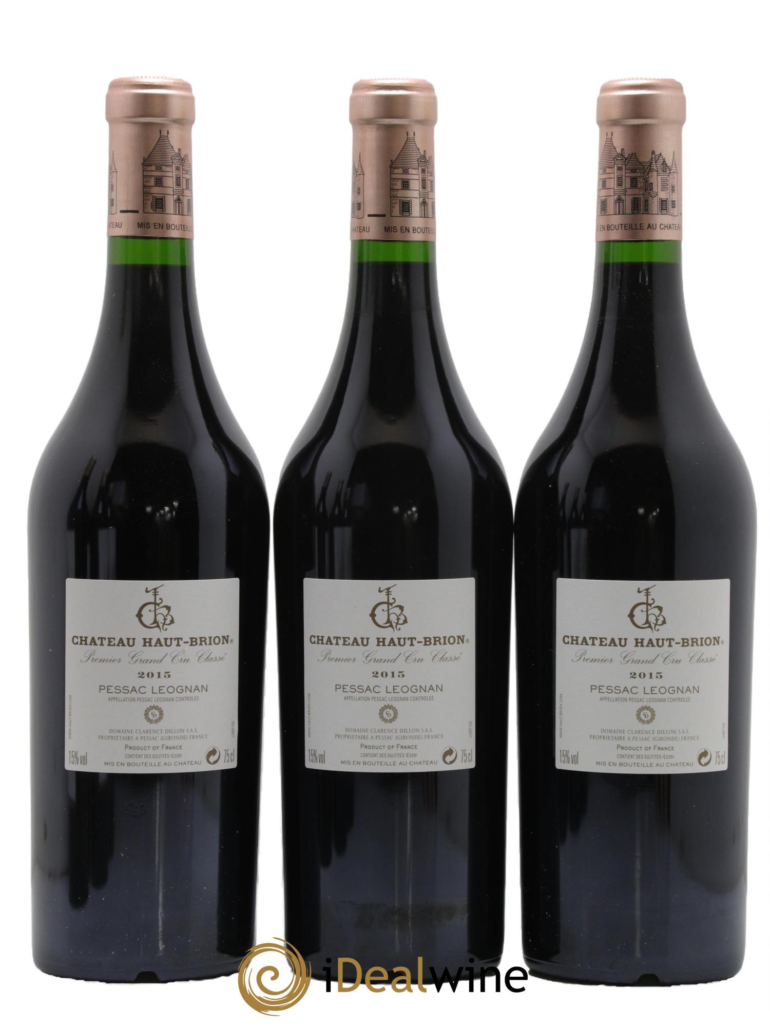 Château Haut Brion 1er Grand Cru Classé 2015 - Lot de 6 bouteilles - 2