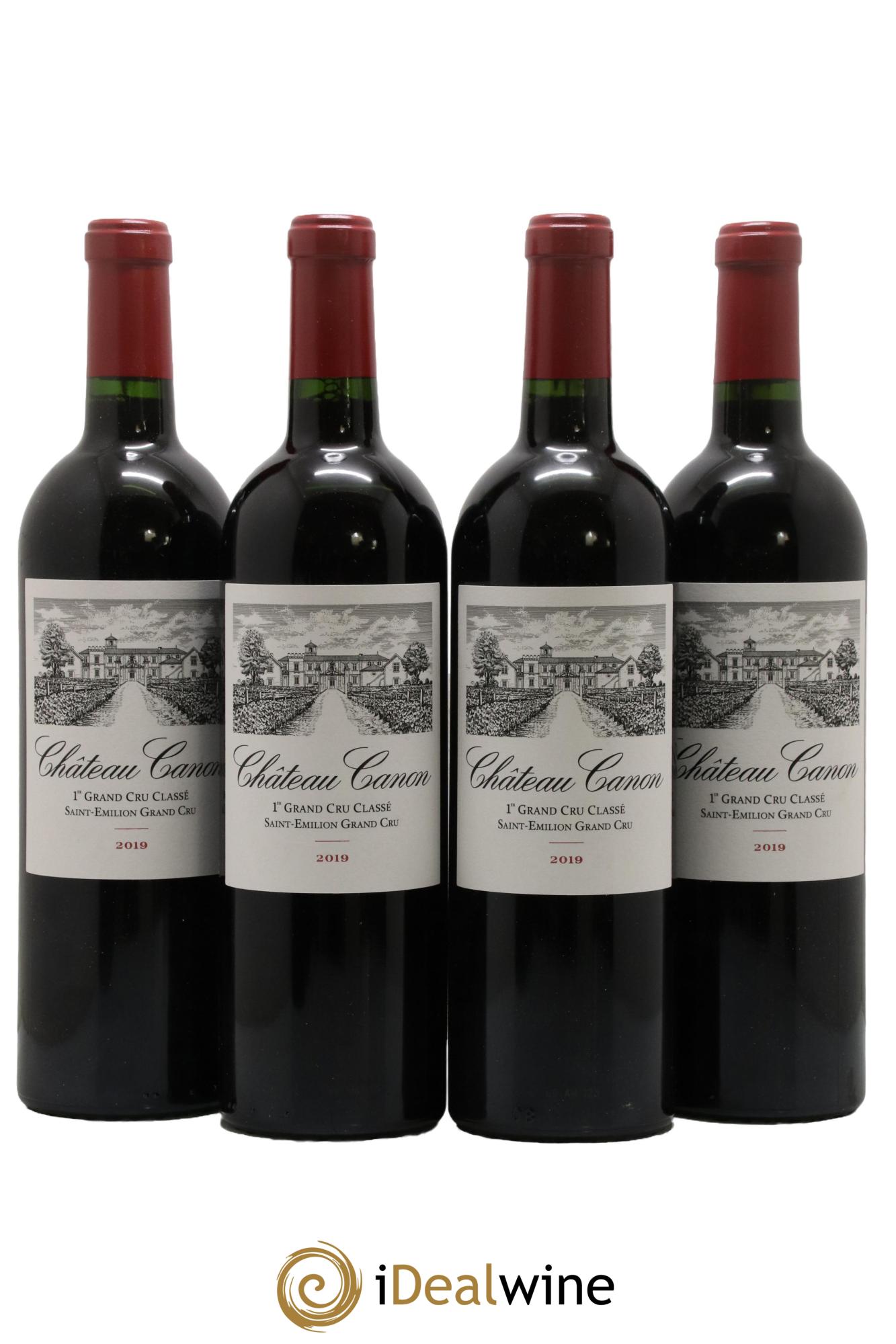 Château Canon 1er Grand Cru Classé B 2019 - Posten von 4 Flaschen - 0