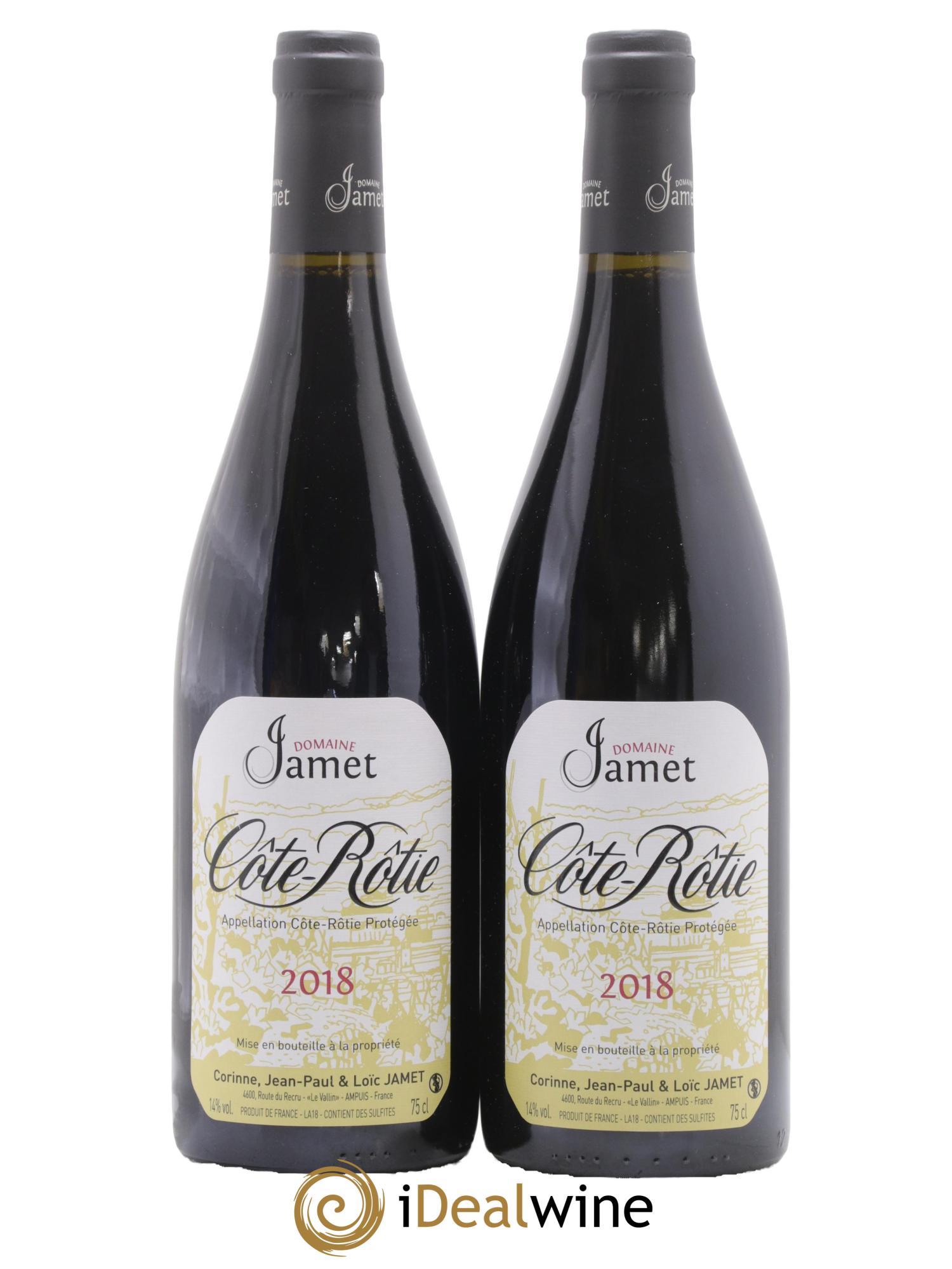 Côte-Rôtie Jamet (Domaine) 2018 - Lotto di 2 bottiglie - 0