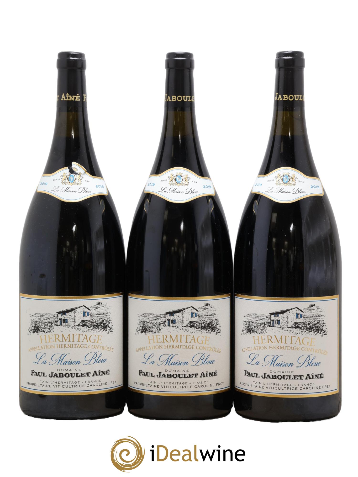Hermitage La Maison Bleue Paul Jaboulet Ainé 2019 - Lot de 3 magnums - 0