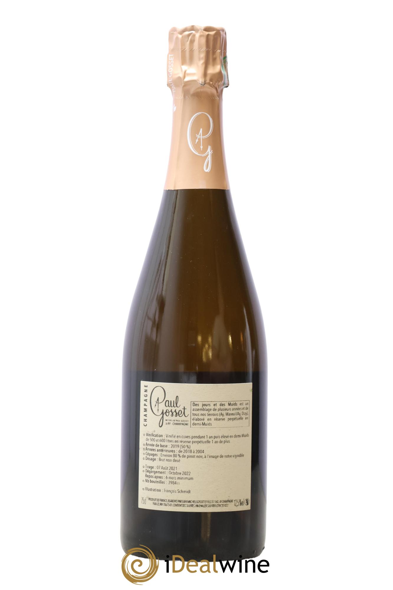 Des Jours et Des Muids Paul Gosset - Posten von 1 Flasche - 1