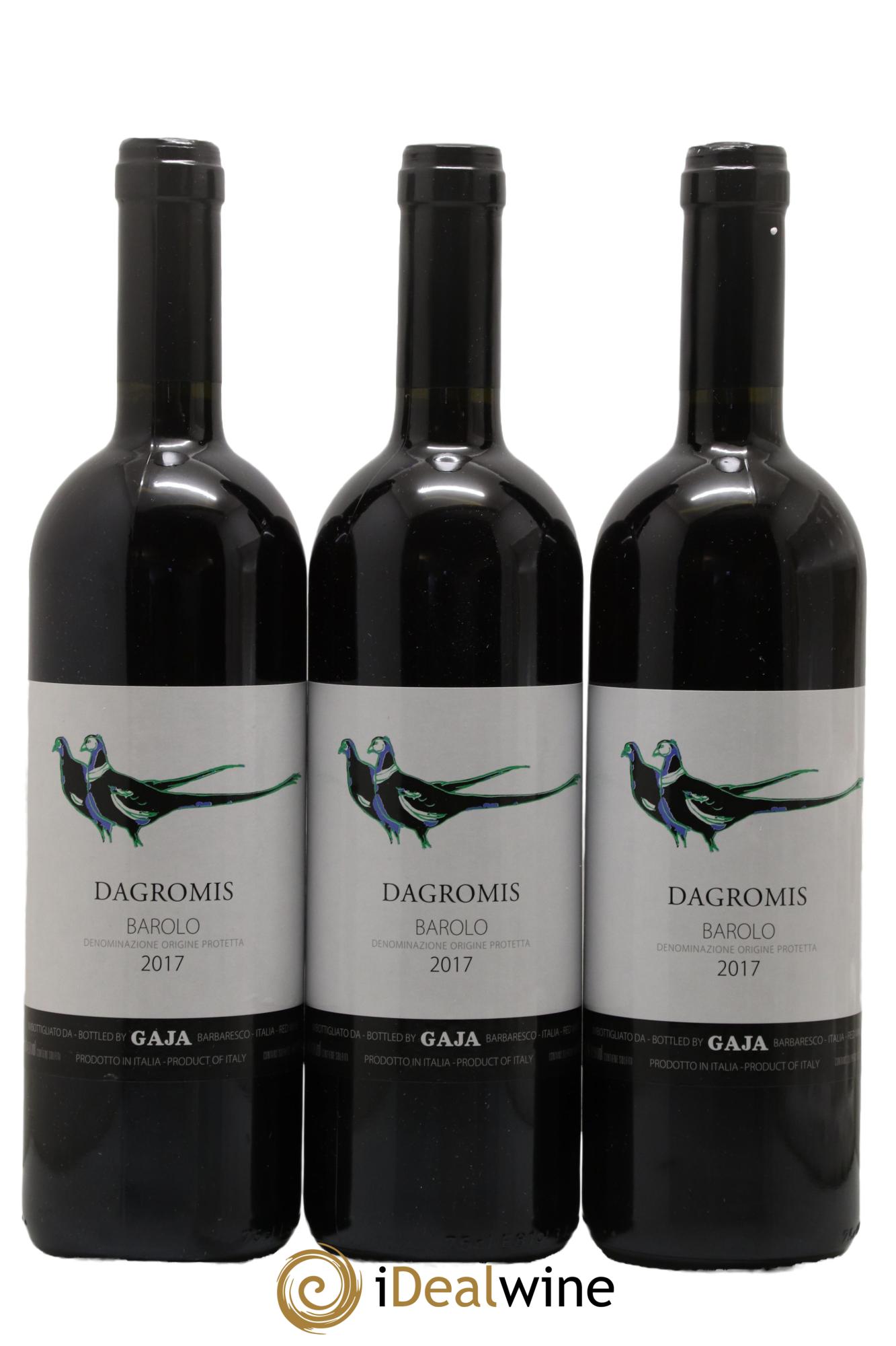 Barolo DOCG Dagromis Angelo Gaja 2017 - Lot de 3 bouteilles - 0