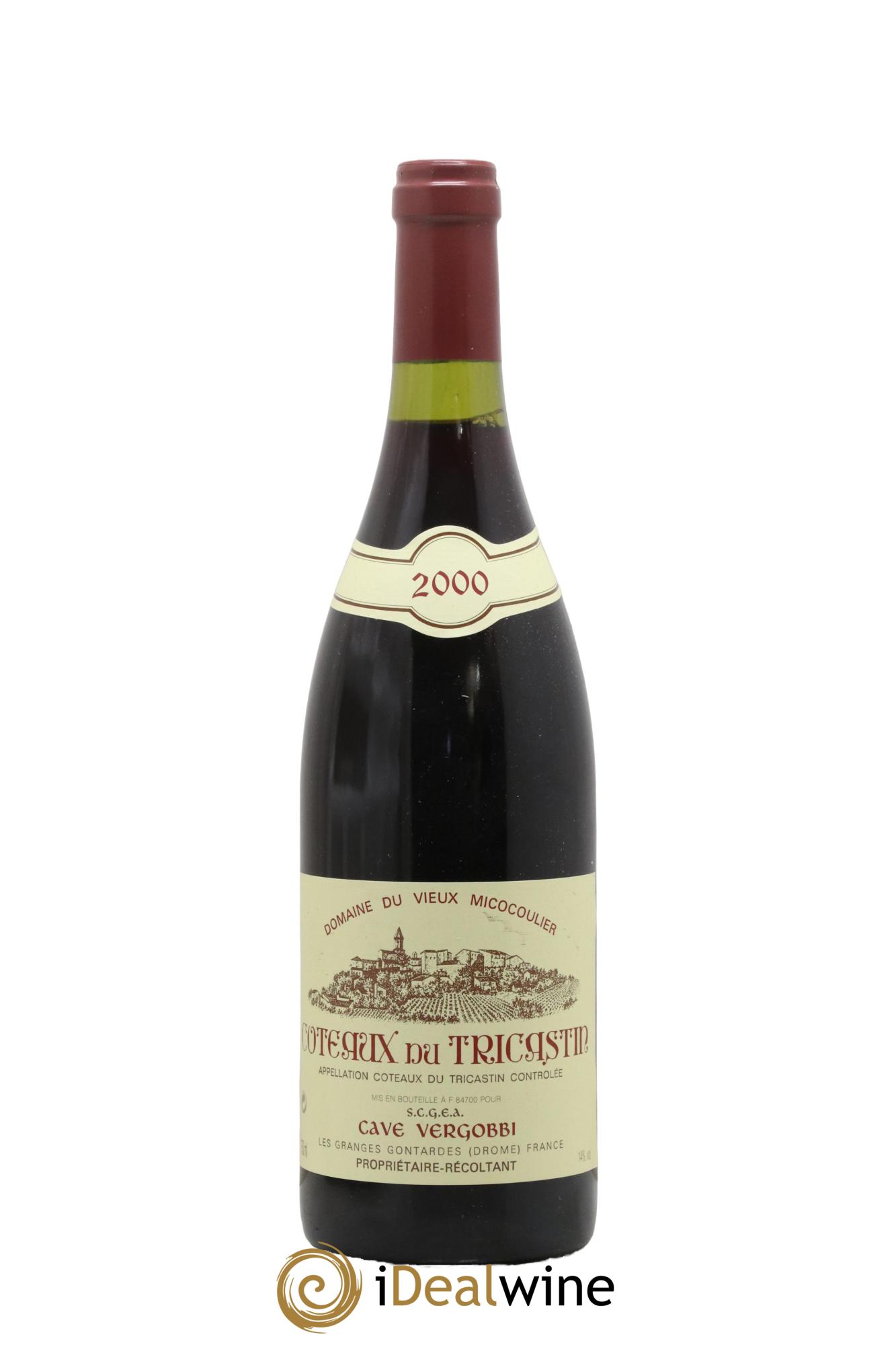 Rhône Coteaux du Tricastin Domaine du Vieux Micocoulier 2000 - Lot de 1 bouteille - 0