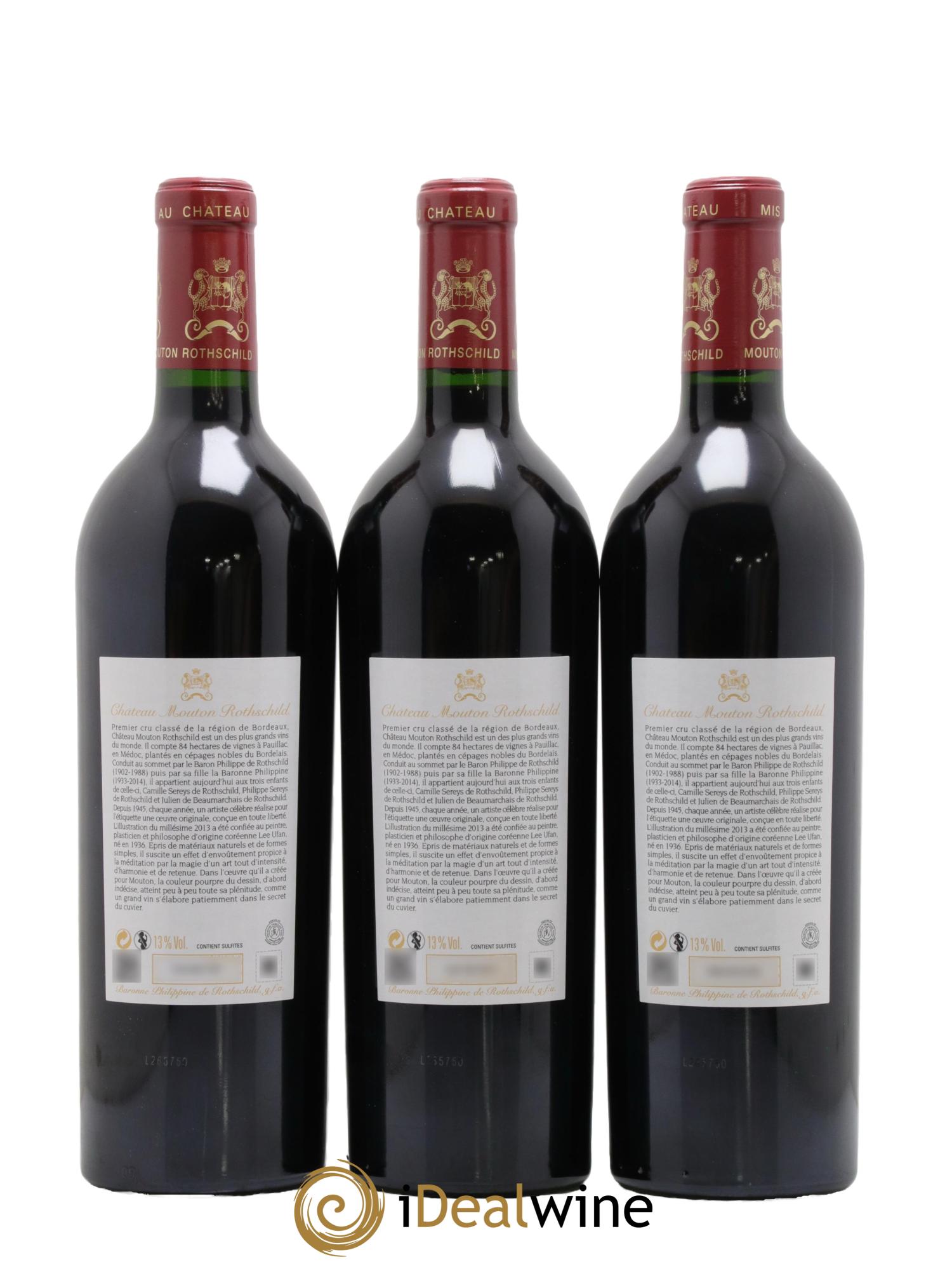 Château Mouton Rothschild 1er Grand Cru Classé  2013 - Lot de 6 bouteilles - 4