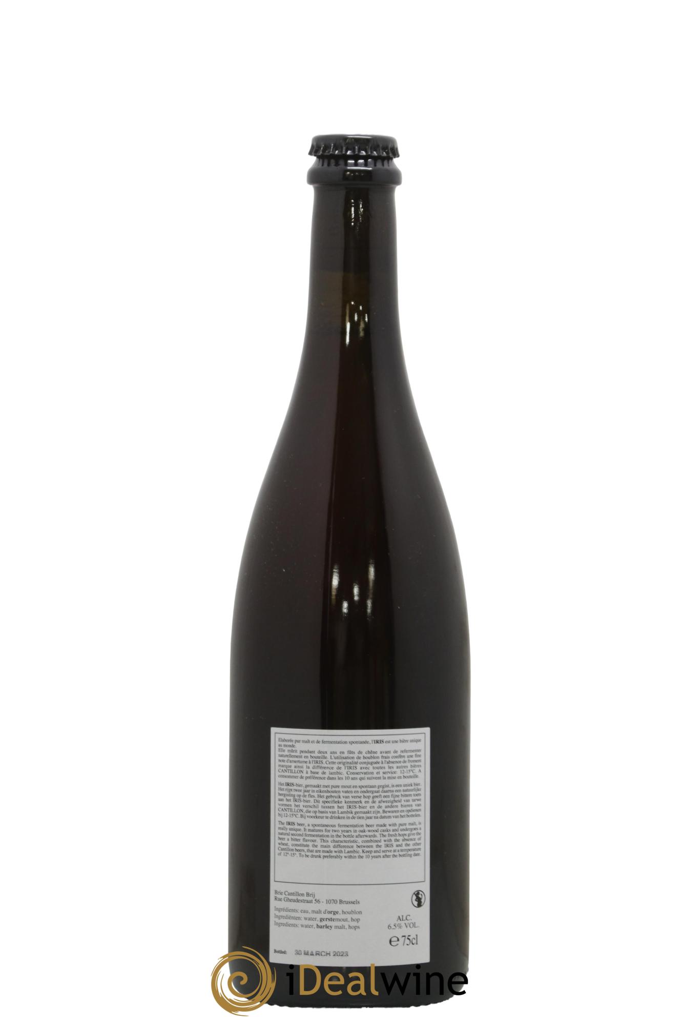 Bière Gueuze Cantillon Cuvée Iris (Bottle 2023) - Lot de 1 bouteille - 1