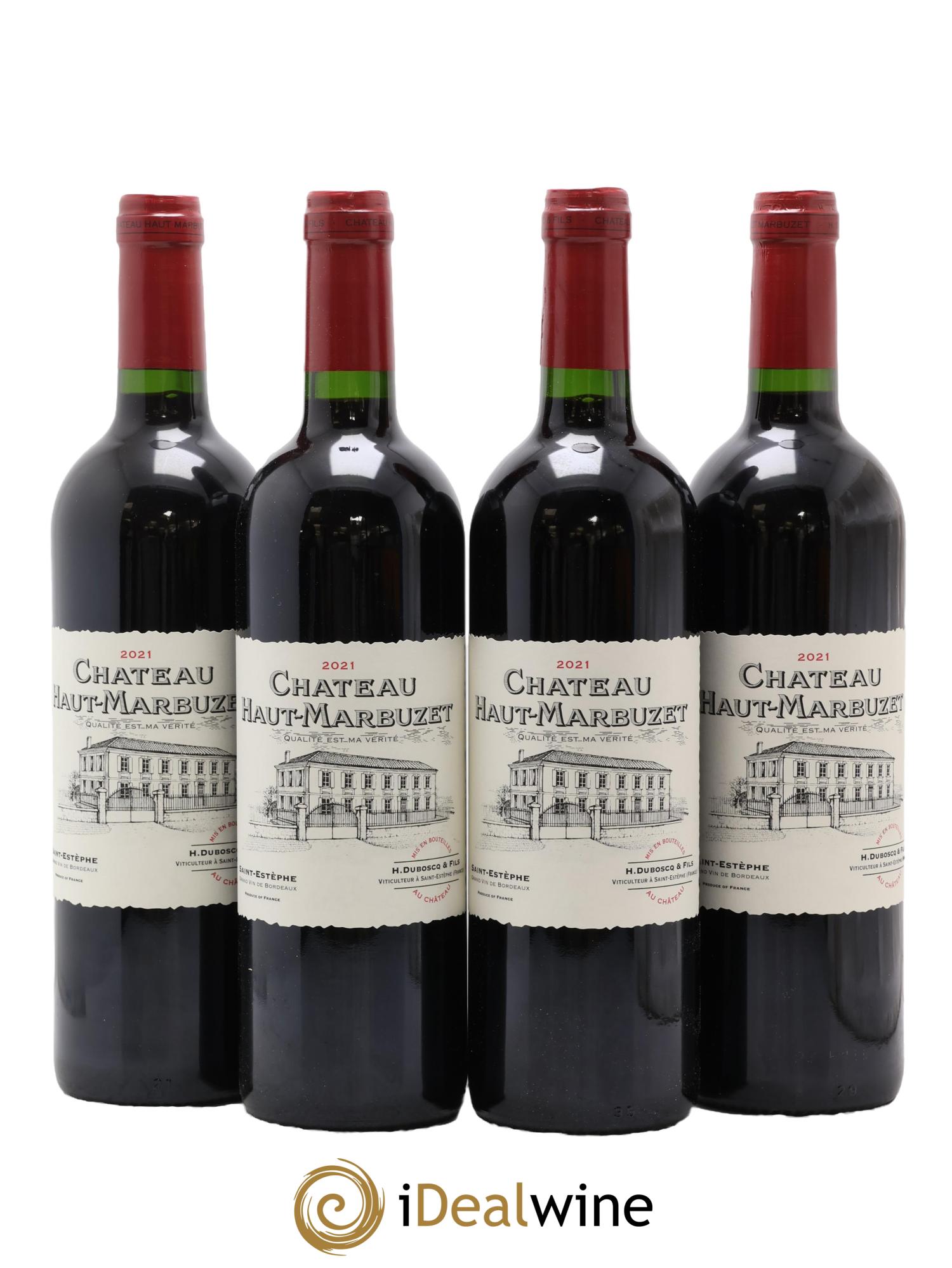 Château Haut Marbuzet 2021 - Lotto di 4 bottiglie - 0